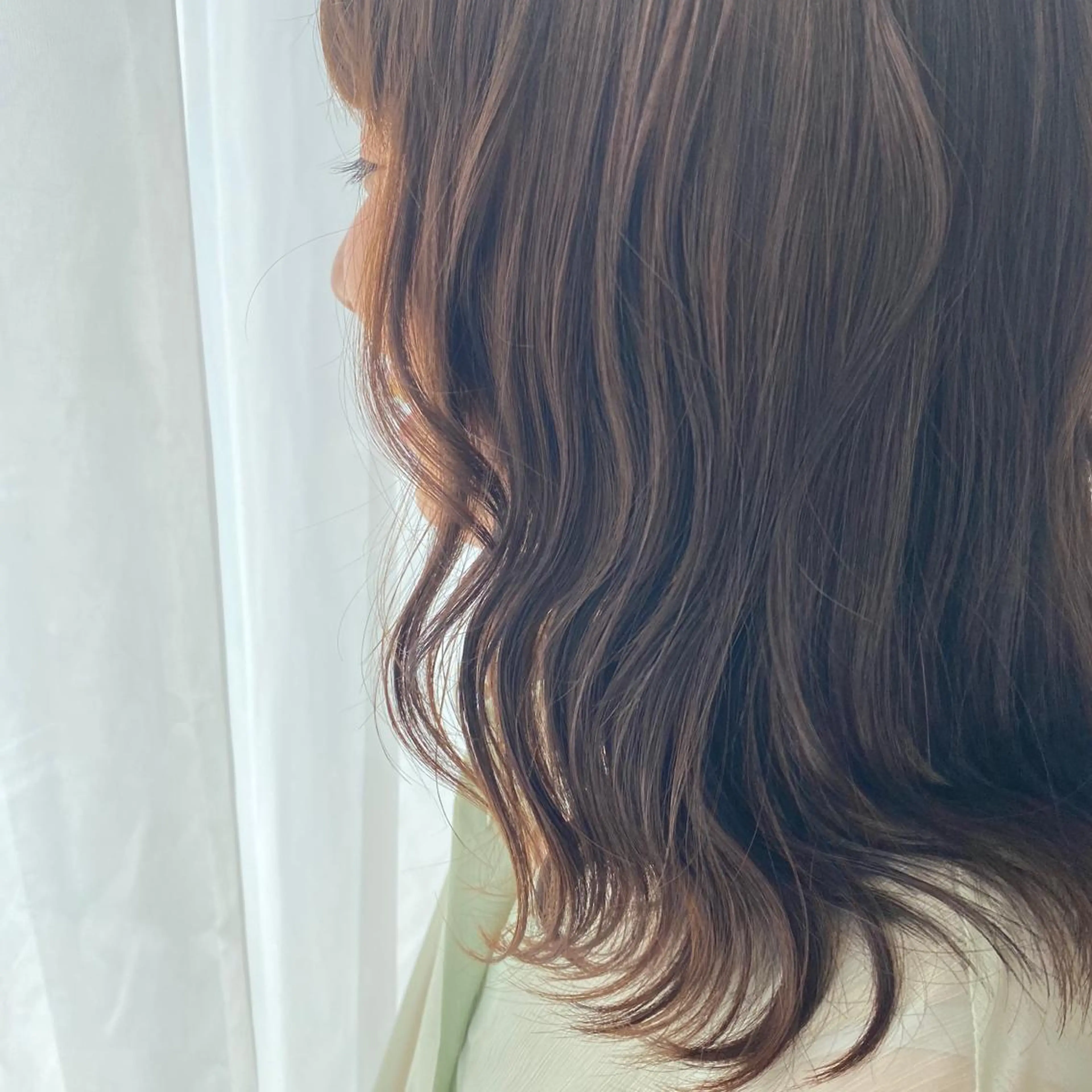 セミロング カラー ブラウンカラー ナツミ/透明感カラー /酸性縮毛矯正のヘアスタイル