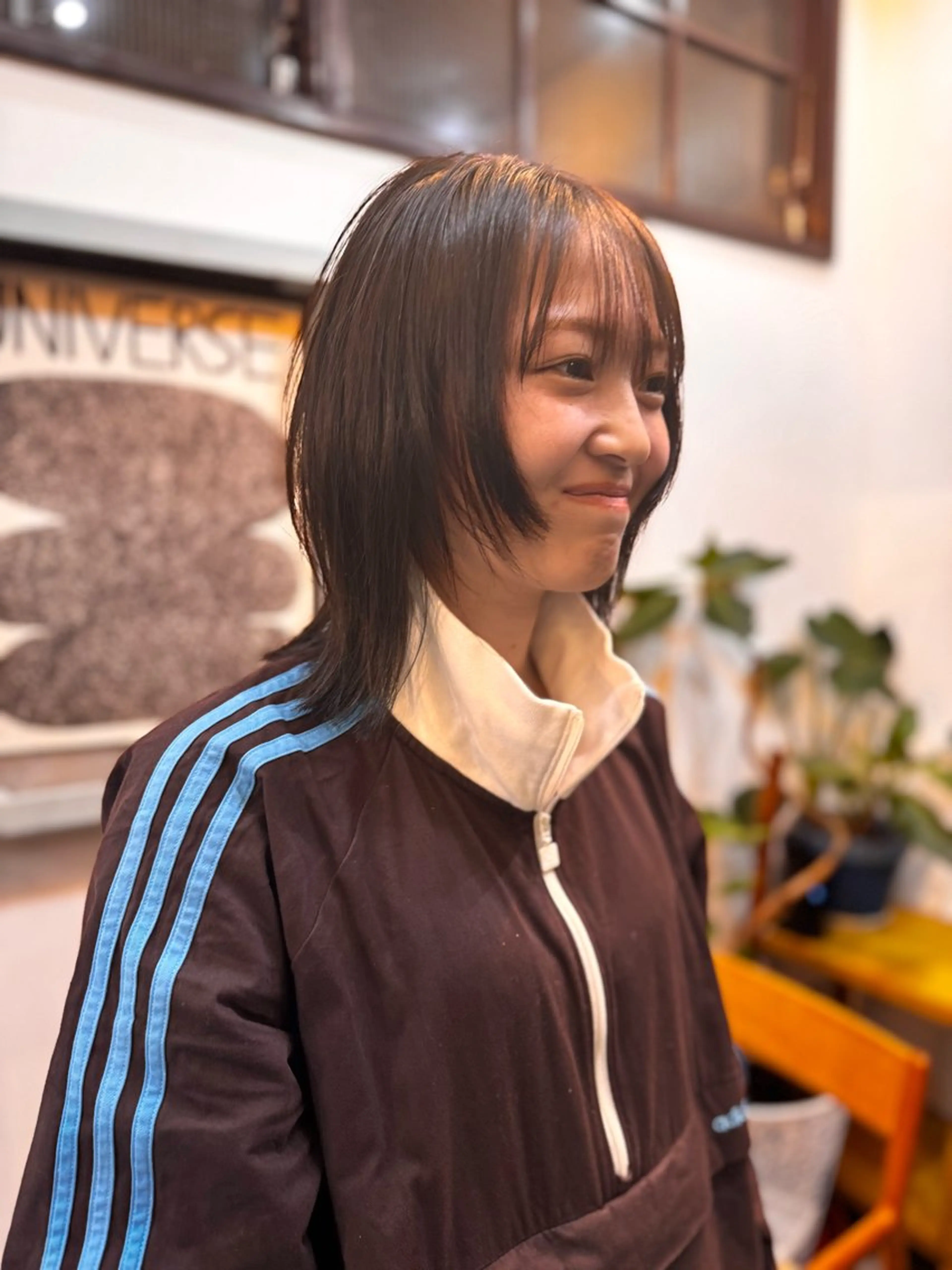 ミディアム 顔まわりレイヤー レイヤーカット パーマ/パーマ落とし /メンズカット/ヒロのヘアスタイル