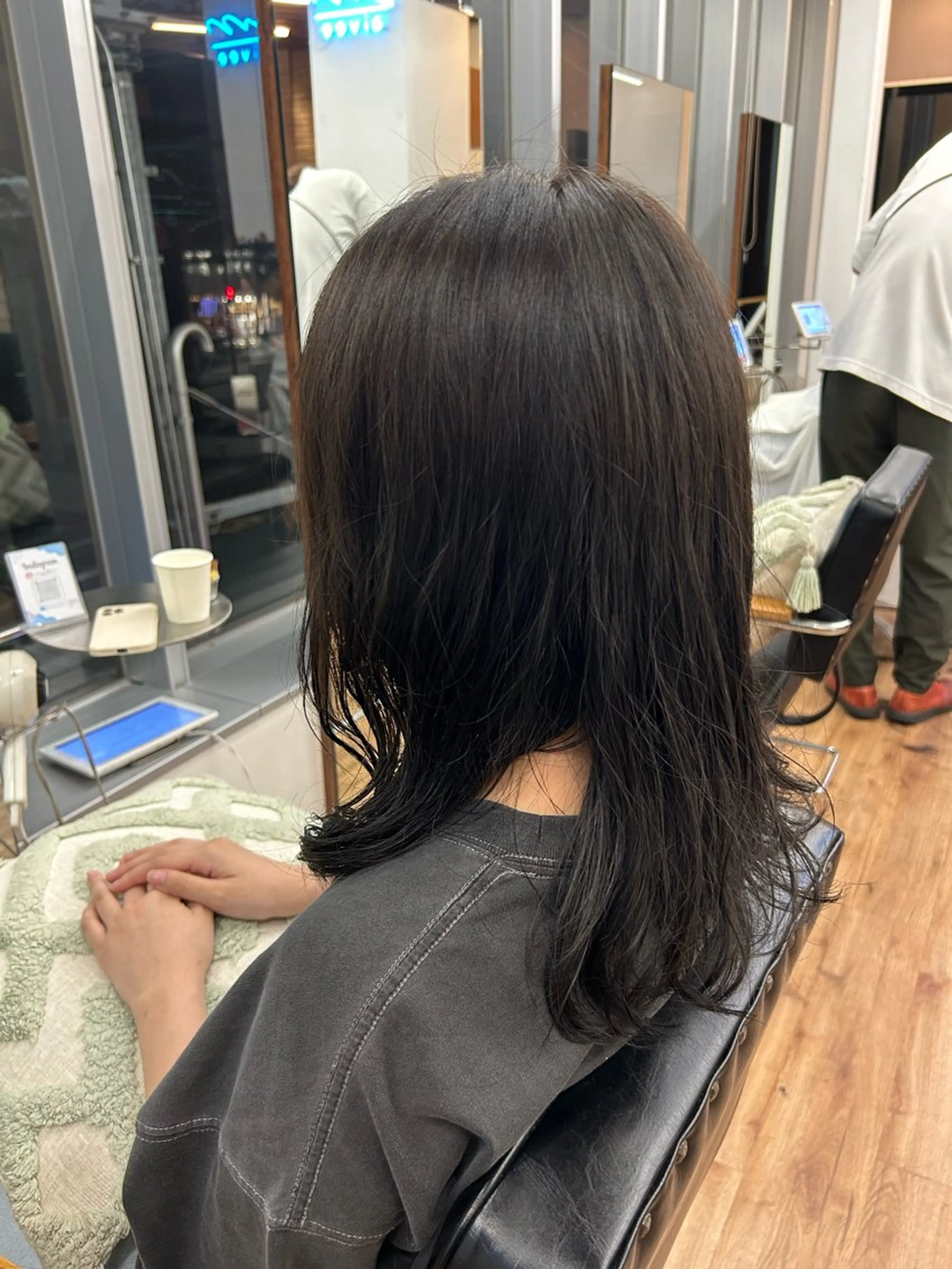 カラー アッシュ アッシュグレー 吉祥寺 haruna☀️のヘアスタイル
