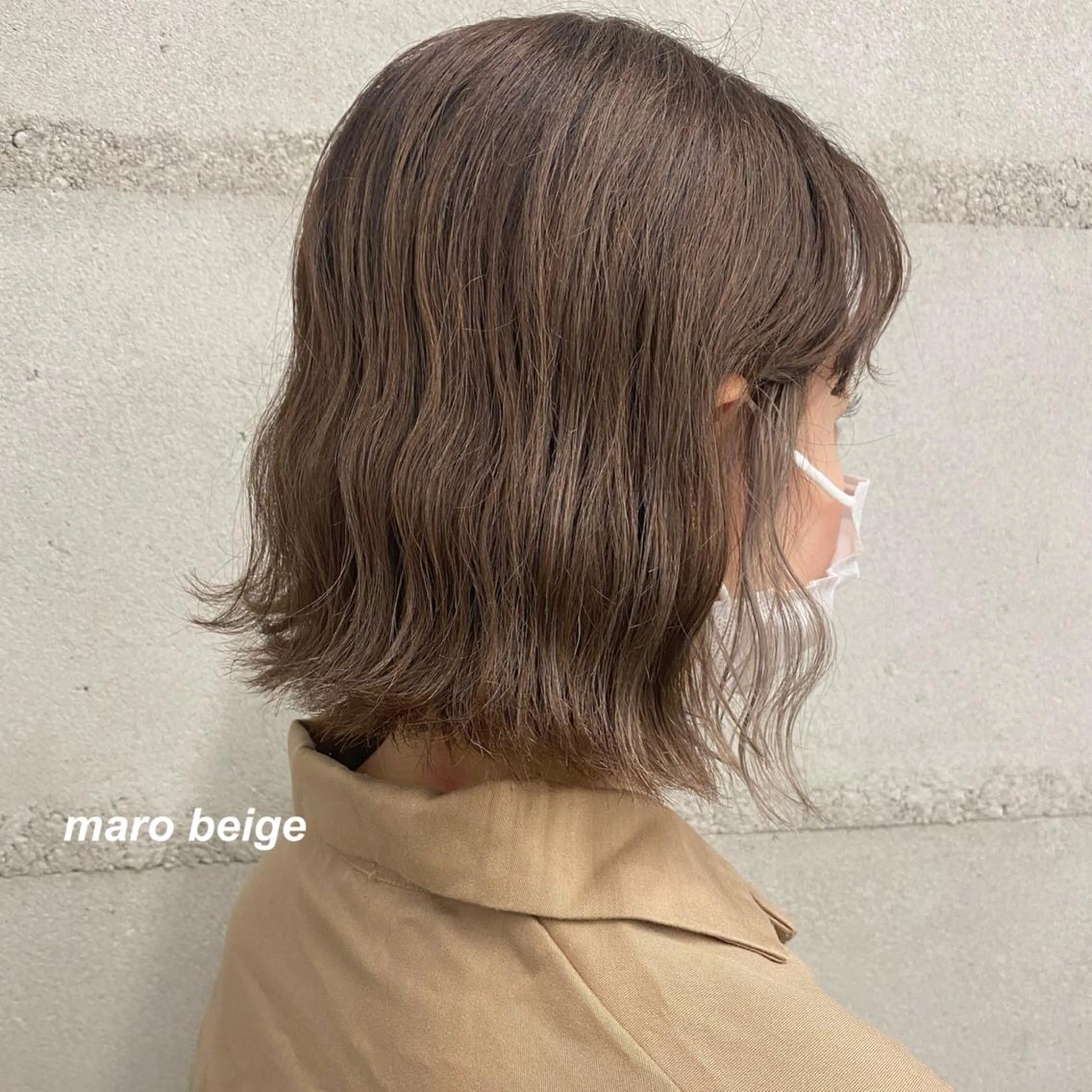 ミディアム ヘアカラー ナガイ アヤのヘアスタイル