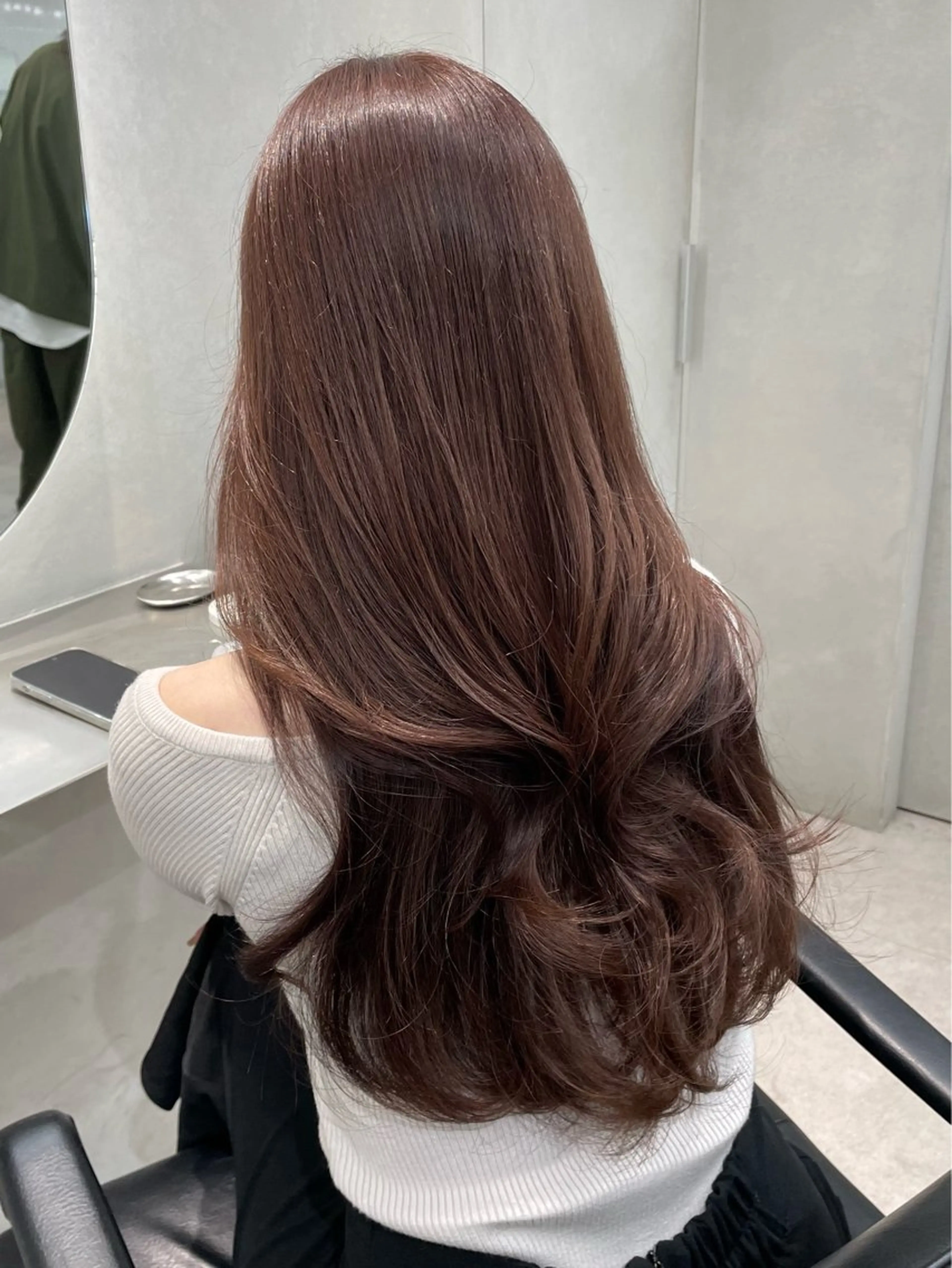 セミロング カラー アッシュ アッシュブラウン ベージュカラー ブラウンカラー 透明感カラー ヘアカラー 表参道/透明感 グレージュ/ブラウンのヘアスタイル