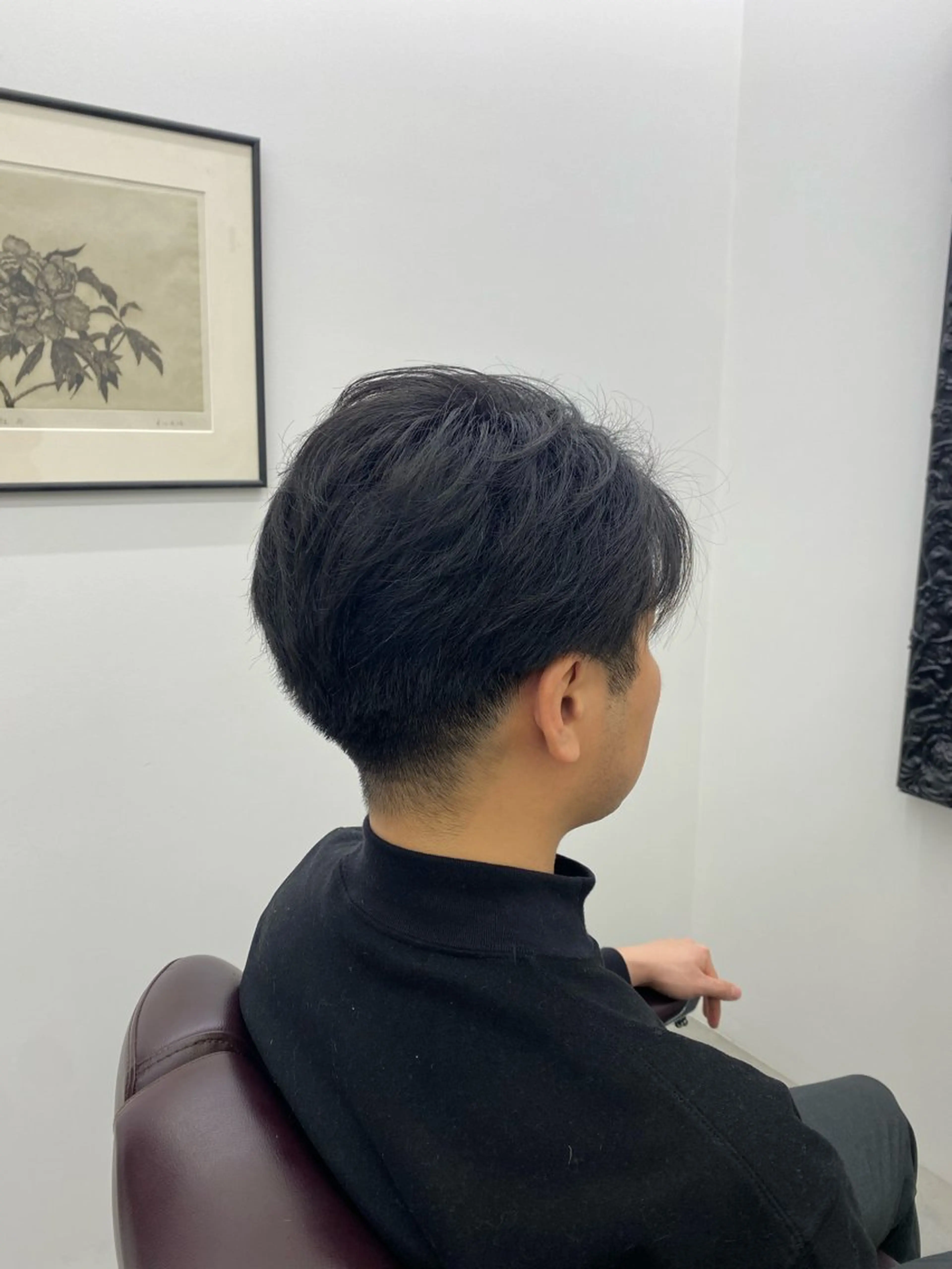 ミディアム メンズ カット メンズカット/セ ンターパート/Ryuのヘアスタイル