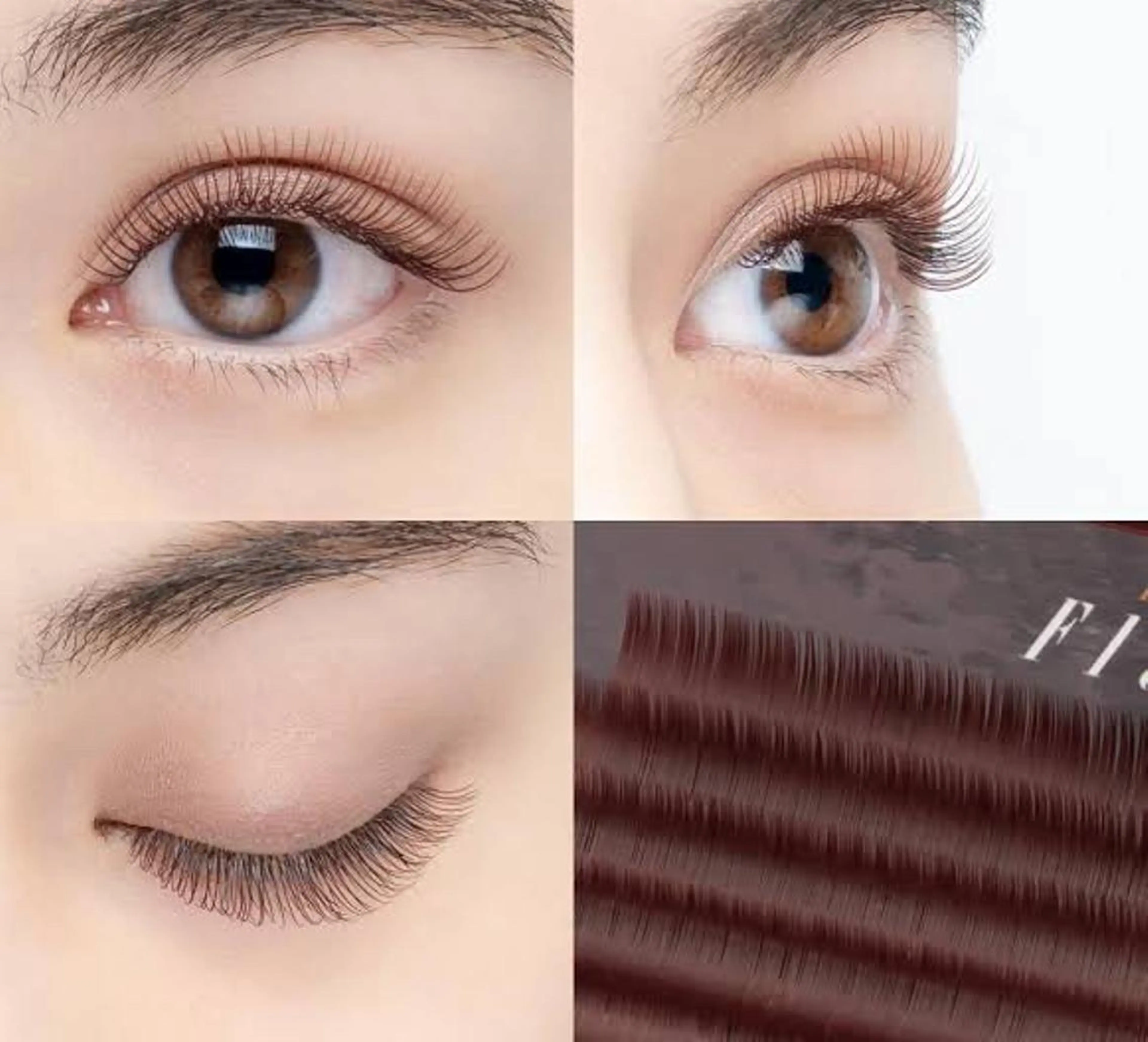 キッズ ネイル マツエク・マツパ カラーマツエク フラットラッシュ ブラウン Cupidトップ アイリスト石川のマツエク・マツパデザイン