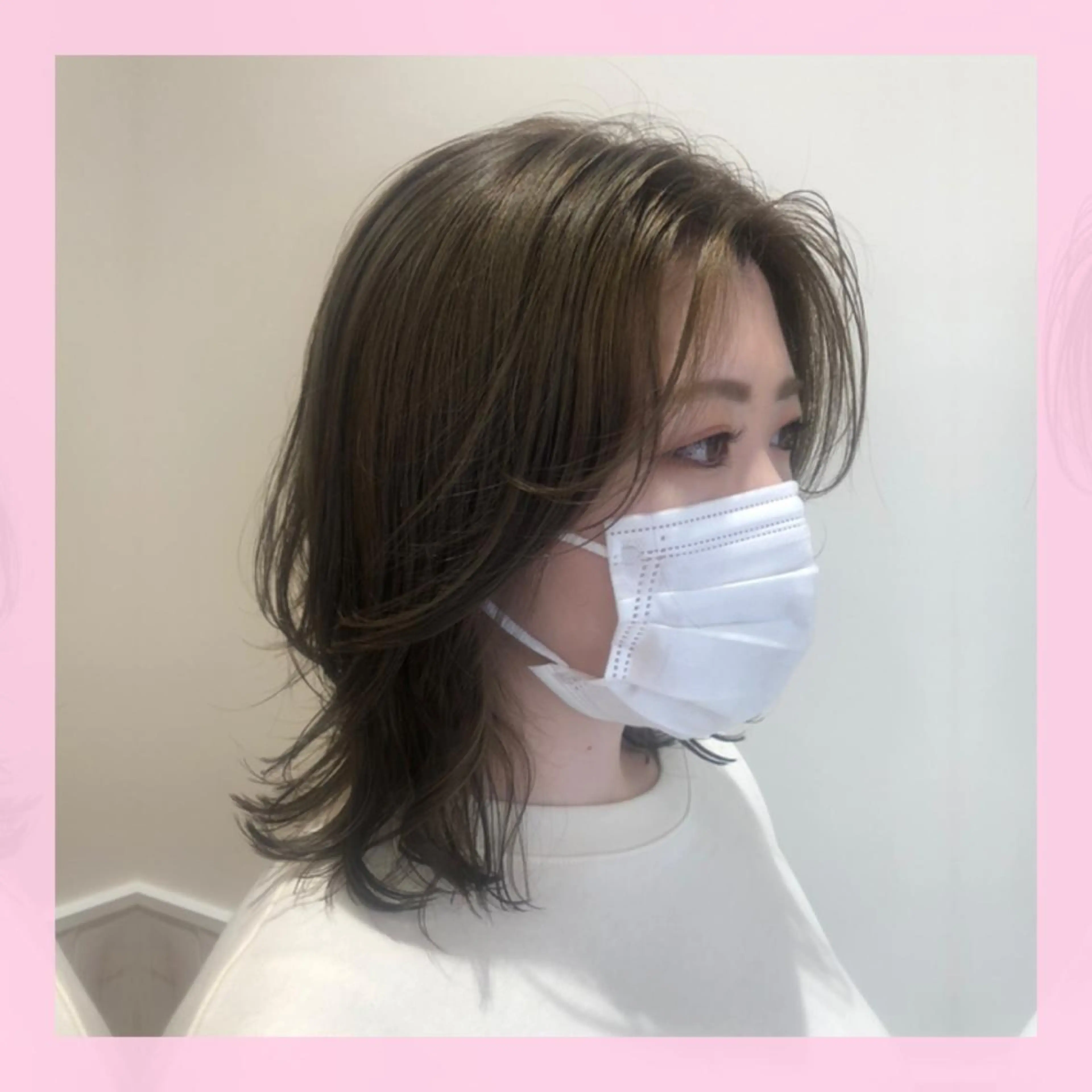 ミディアム カラー plum.所属・🍒前川 🍒のヘアスタイル