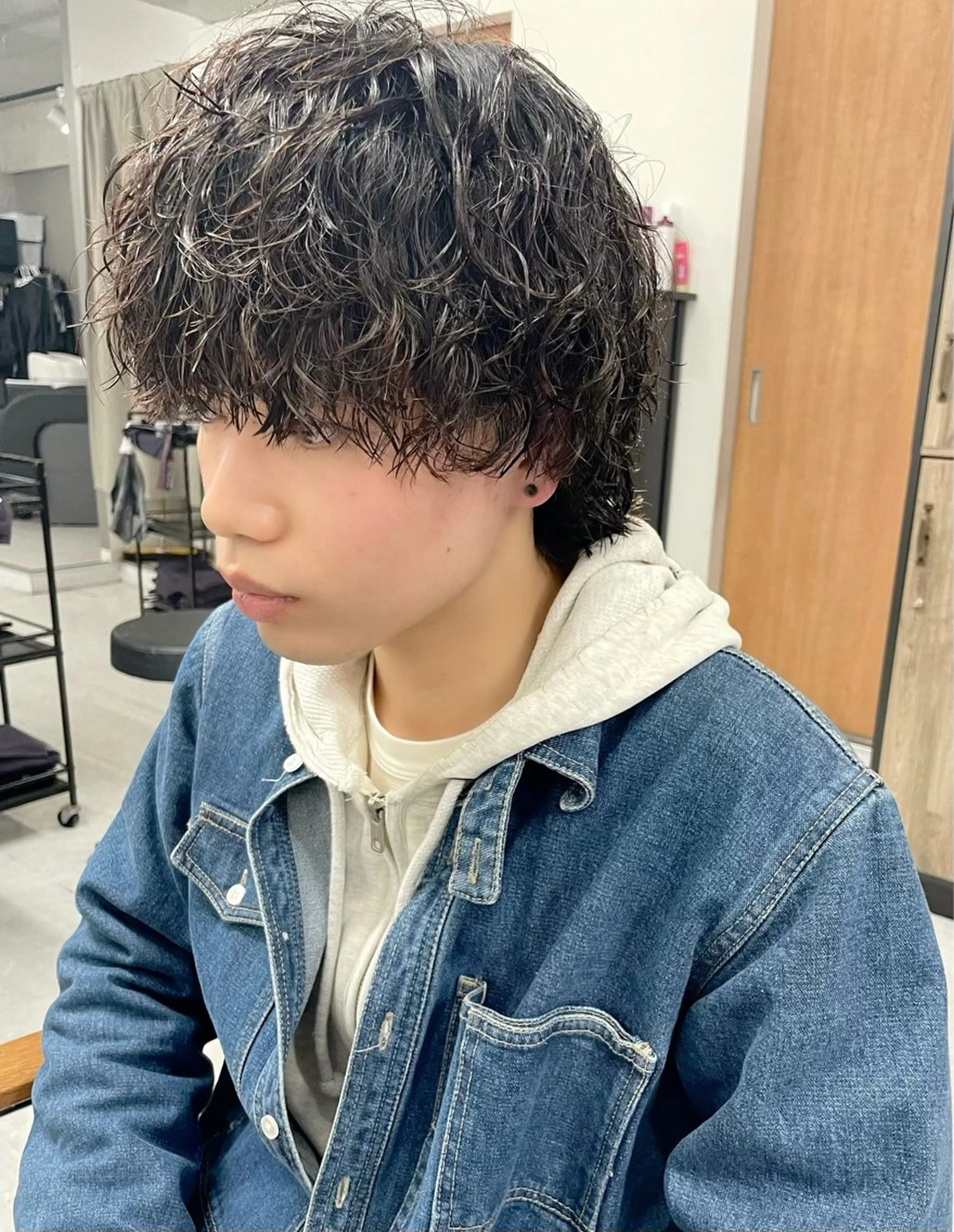 ミディアム パーマ メンズ メンズ似合わせ🪞 kotoriのヘアスタイル