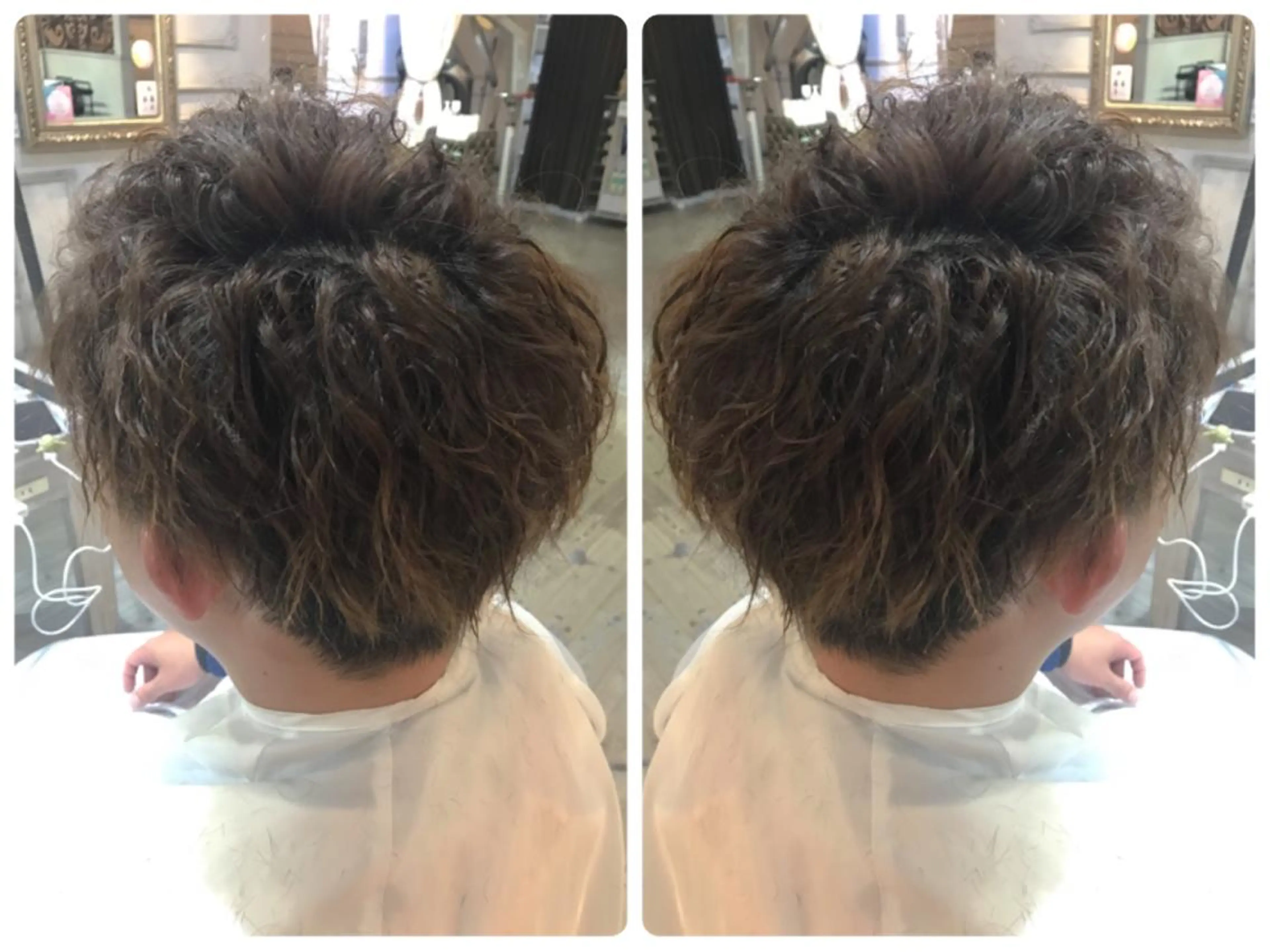 ショート パーマ メンズ ルービック 梅田茶屋町店のヘアスタイル