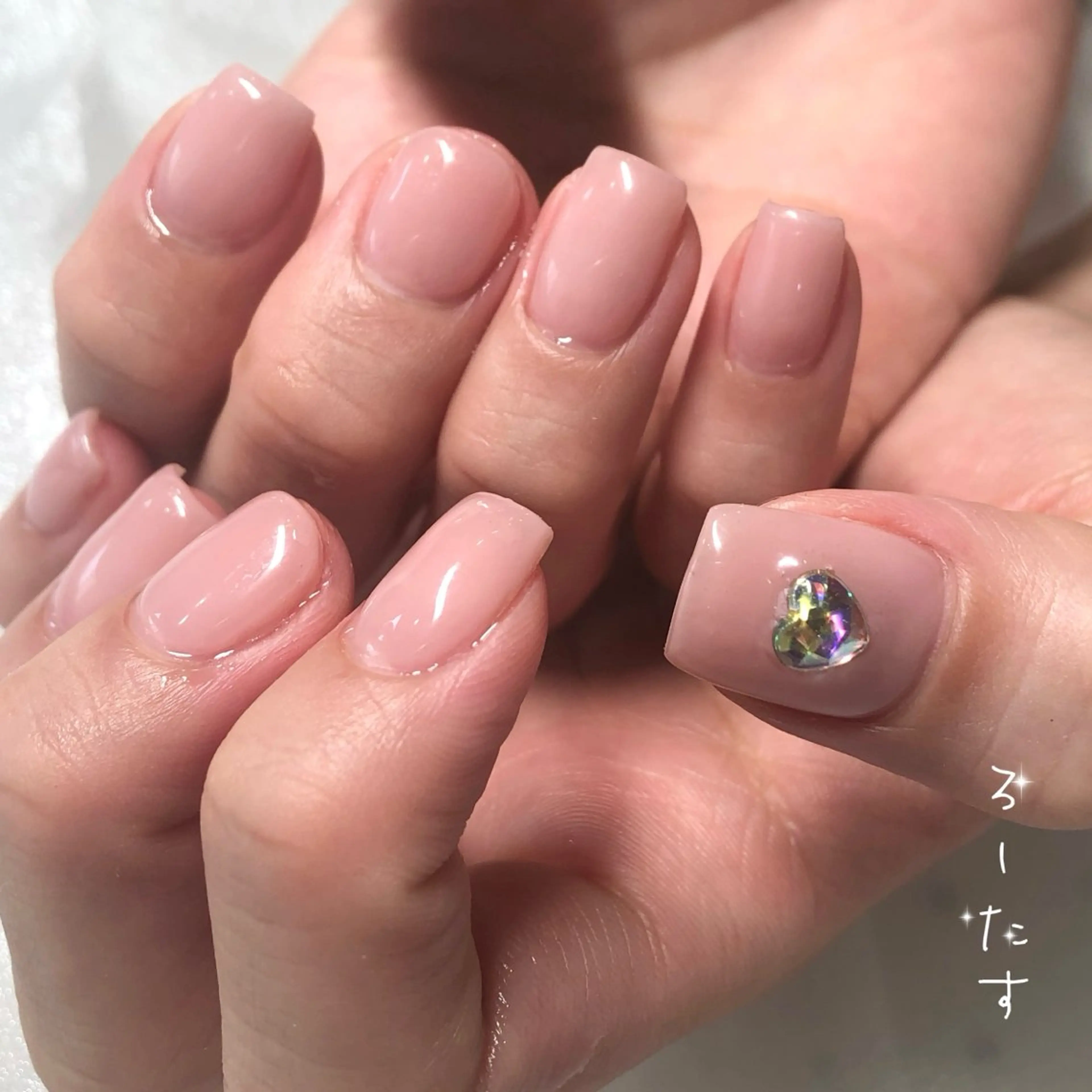 ネイル ワンカラーネイル ハンドネイル マオジェル導入サロン ♡ろーたすのネイルデザイン
