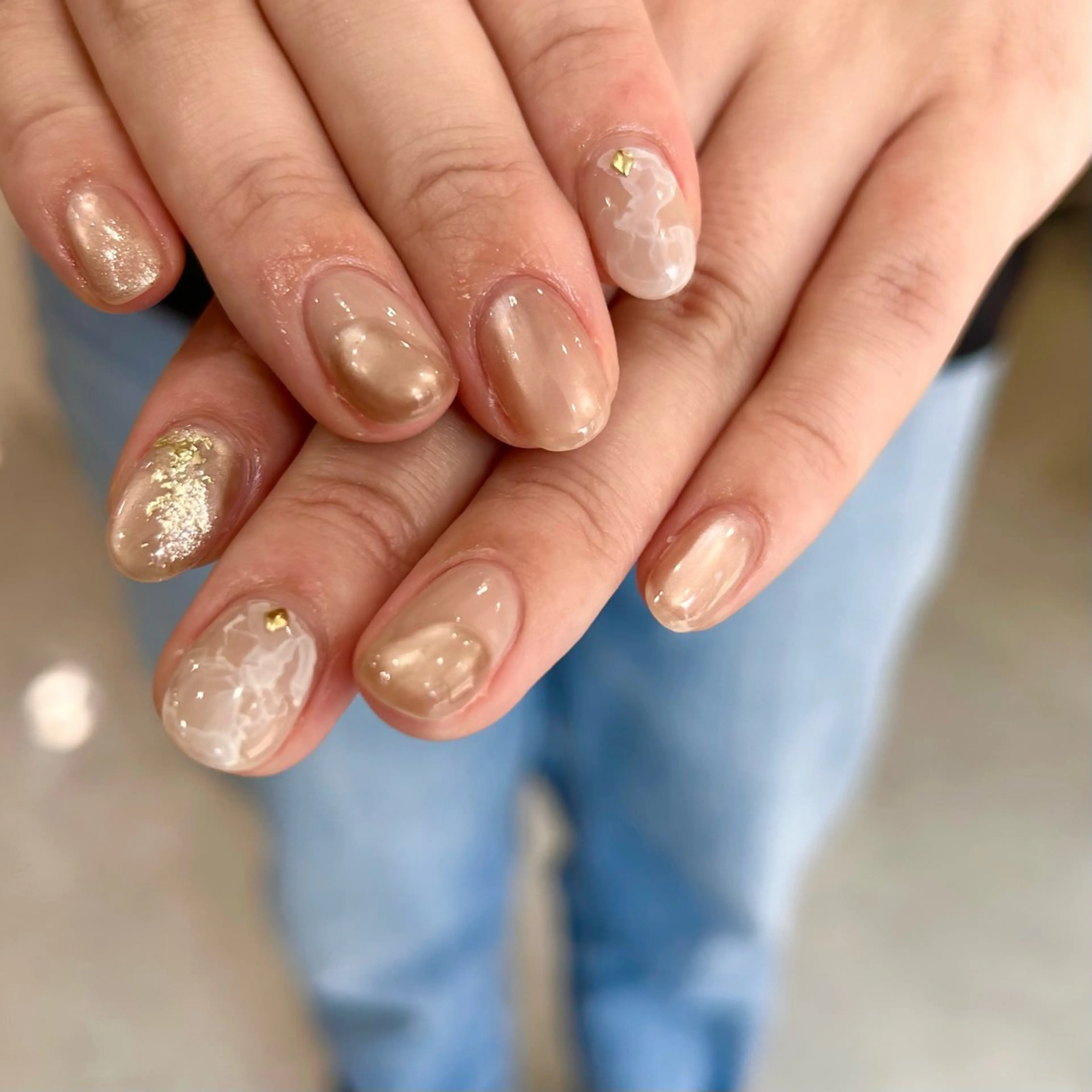 ネイル ニュアンスネイル ハンドネイル RYO ／Amourのネイルデザイン