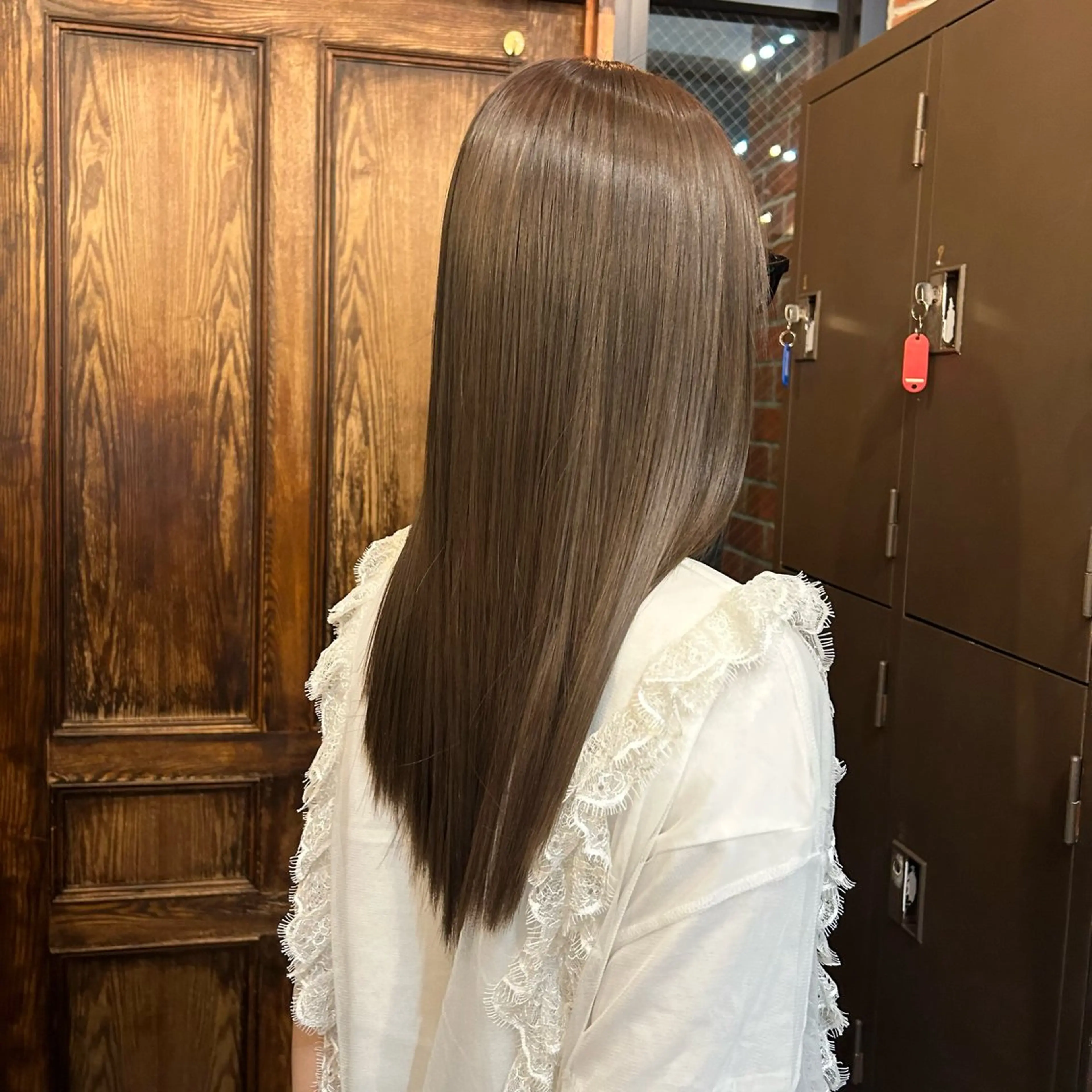 ロング カラー ninaアイドル前髪 ×透明感🎀のヘアスタイル