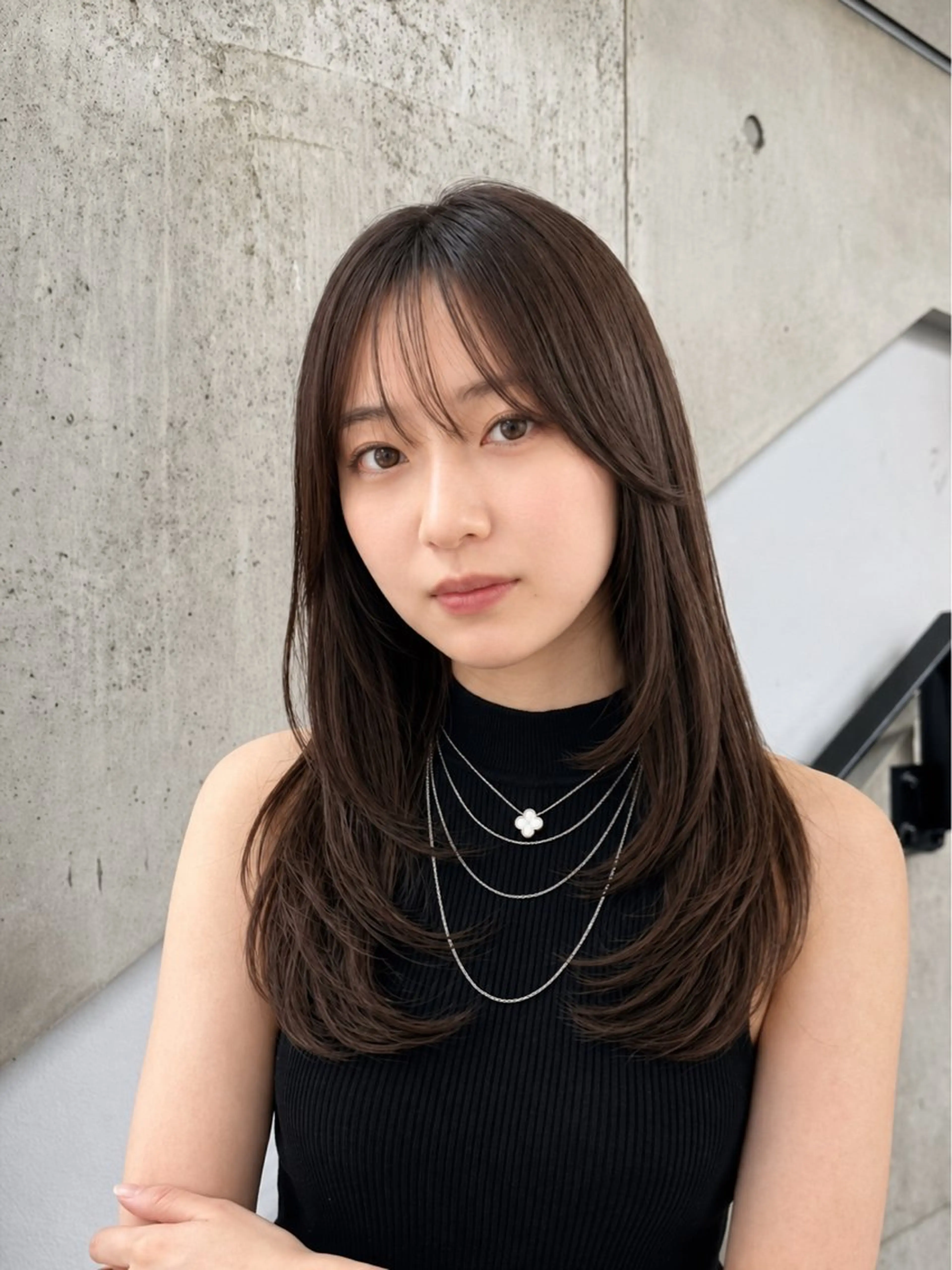 ロング カット 透明感×レイヤー /荻野宗一郎のヘアスタイル