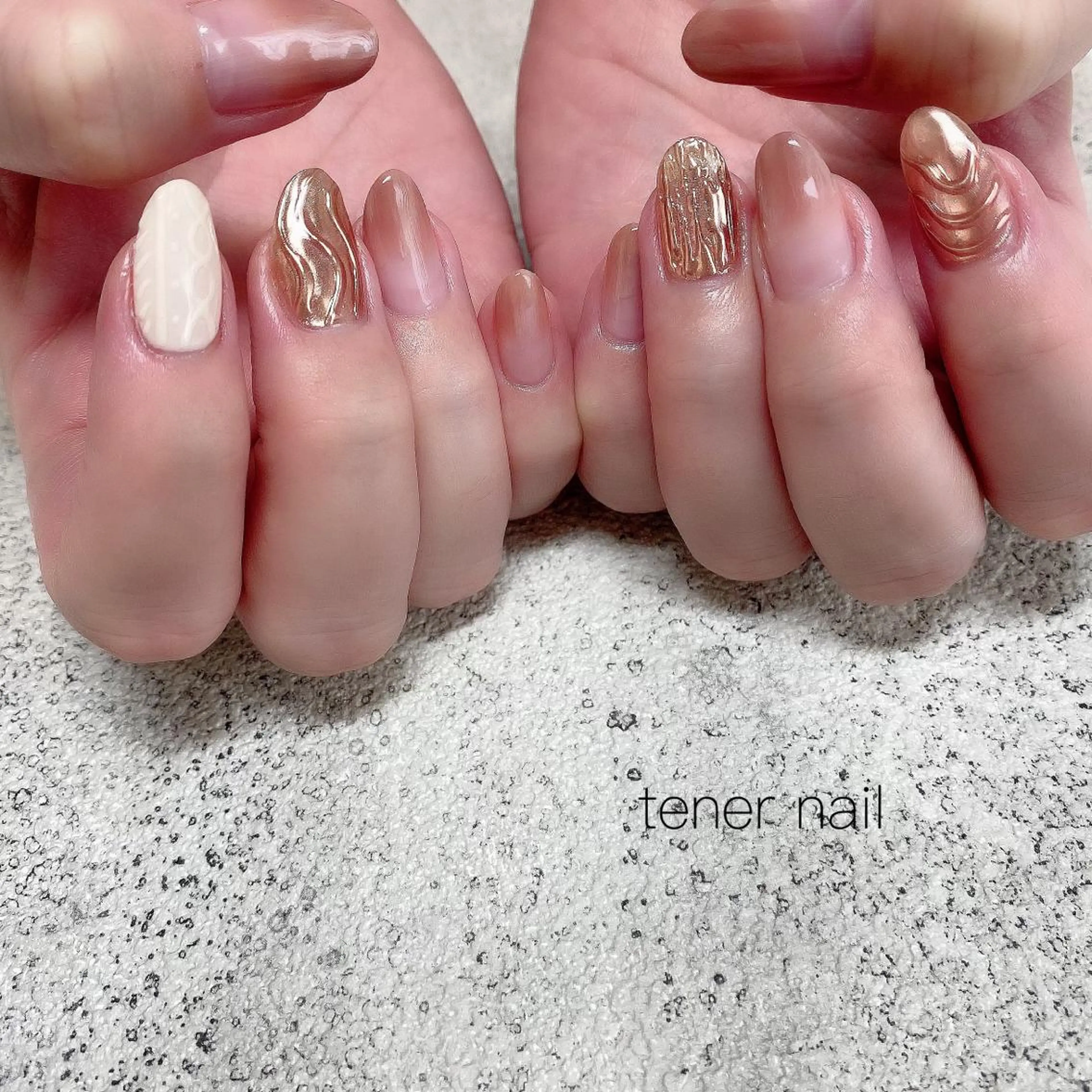 ネイル ミラーネイル テネルネイル tener nailのネイルデザイン
