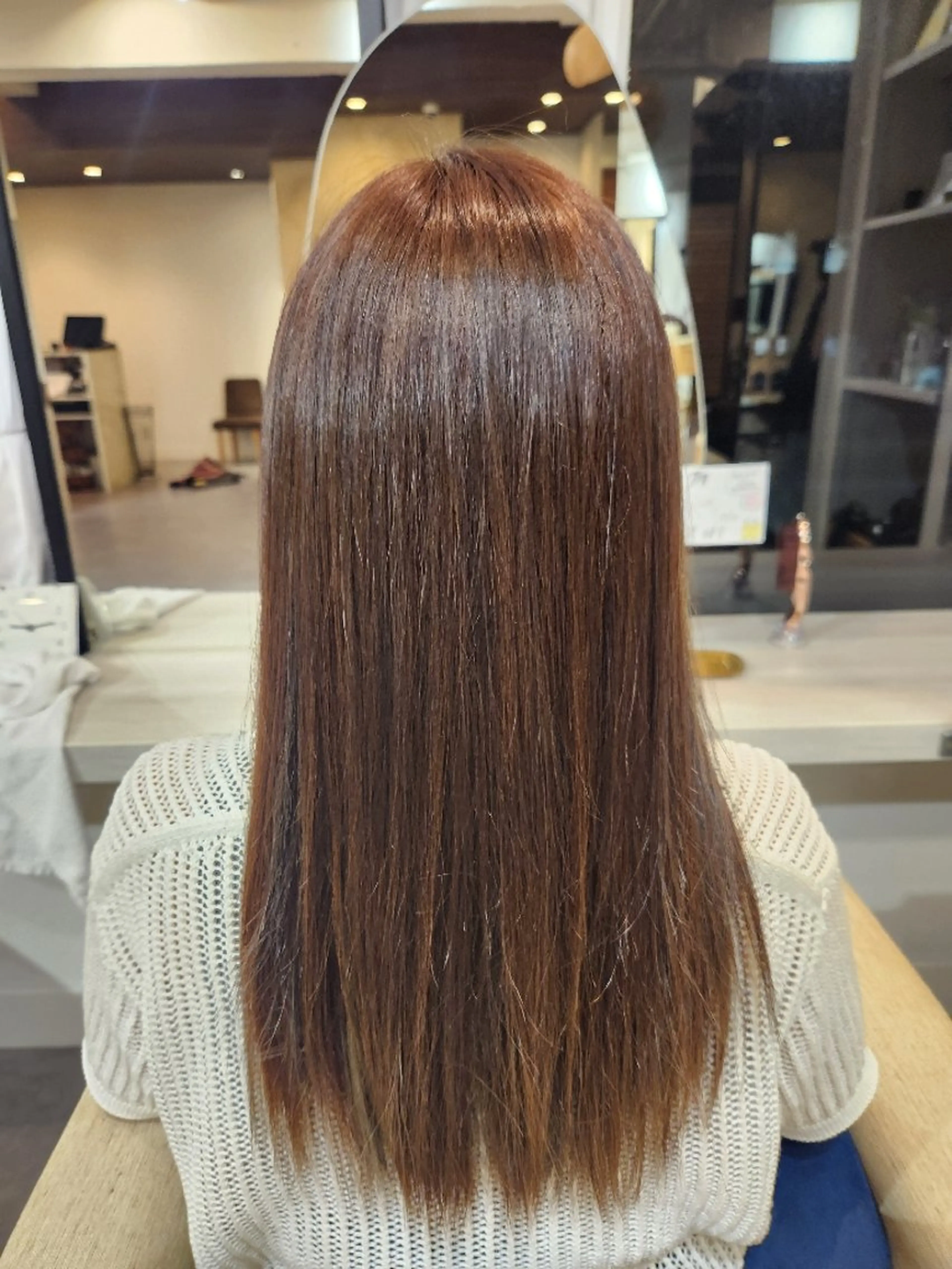 ロング カラー カット ヘアカラー 山田 もものヘアスタイル