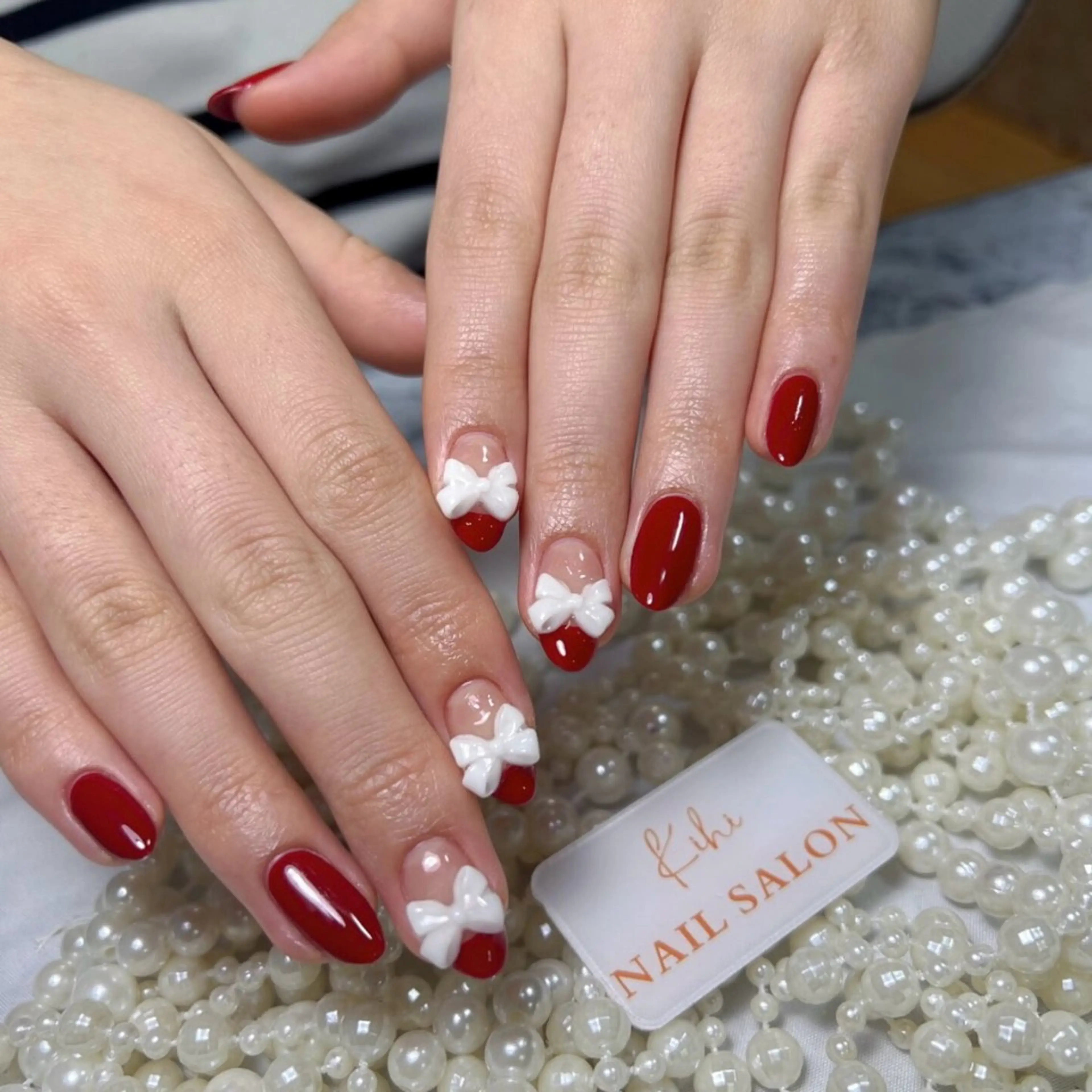 ネイル アートネイル フレンチネイル ジェルネイル グラデーション 韓国ネイル ハンドネイル 💕鈴木ユリ パラジェル/オフ無料のネイルデザイン