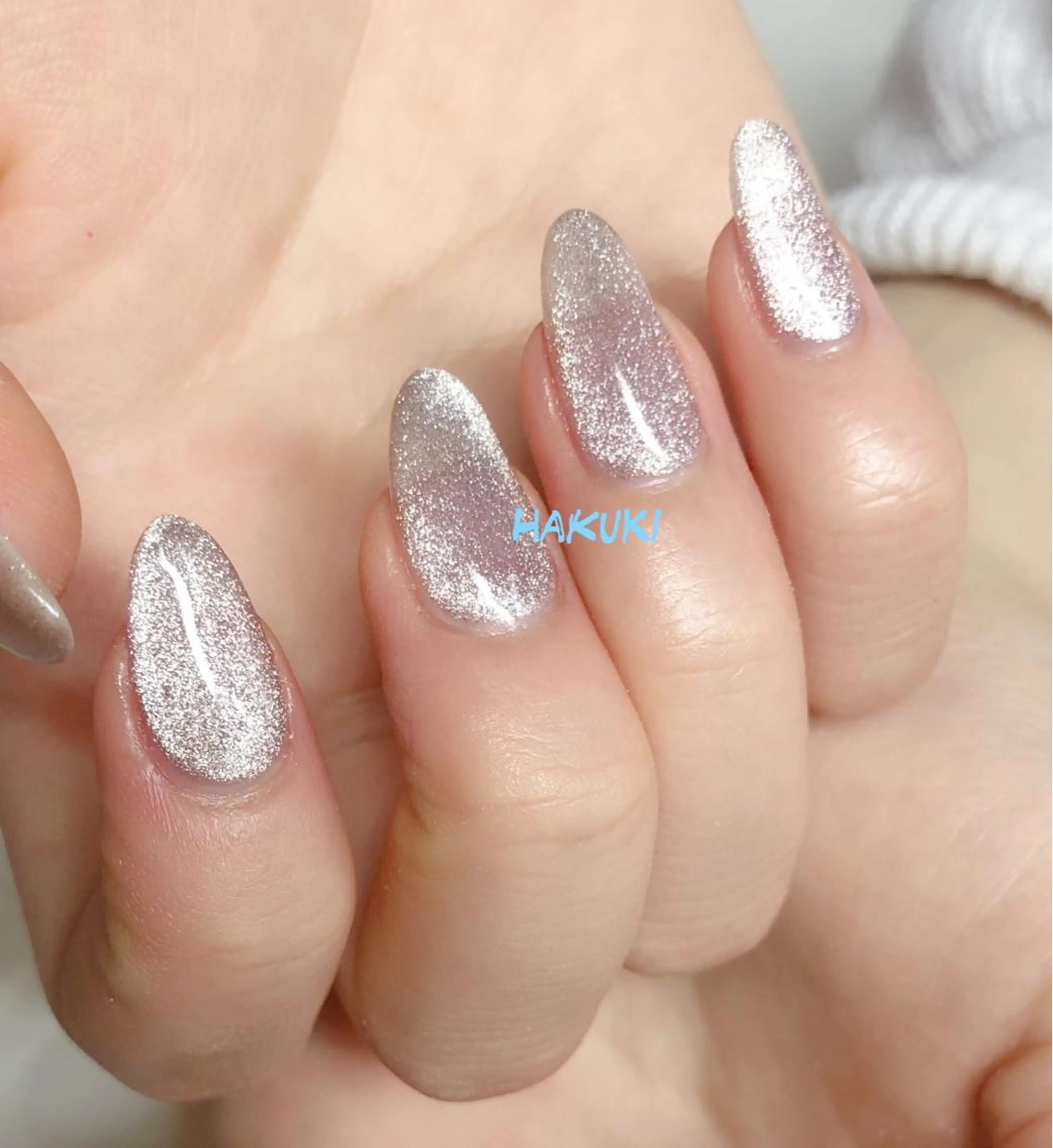 ネイル ハンドネイル ハンドケア ハク キのネイルデザイン