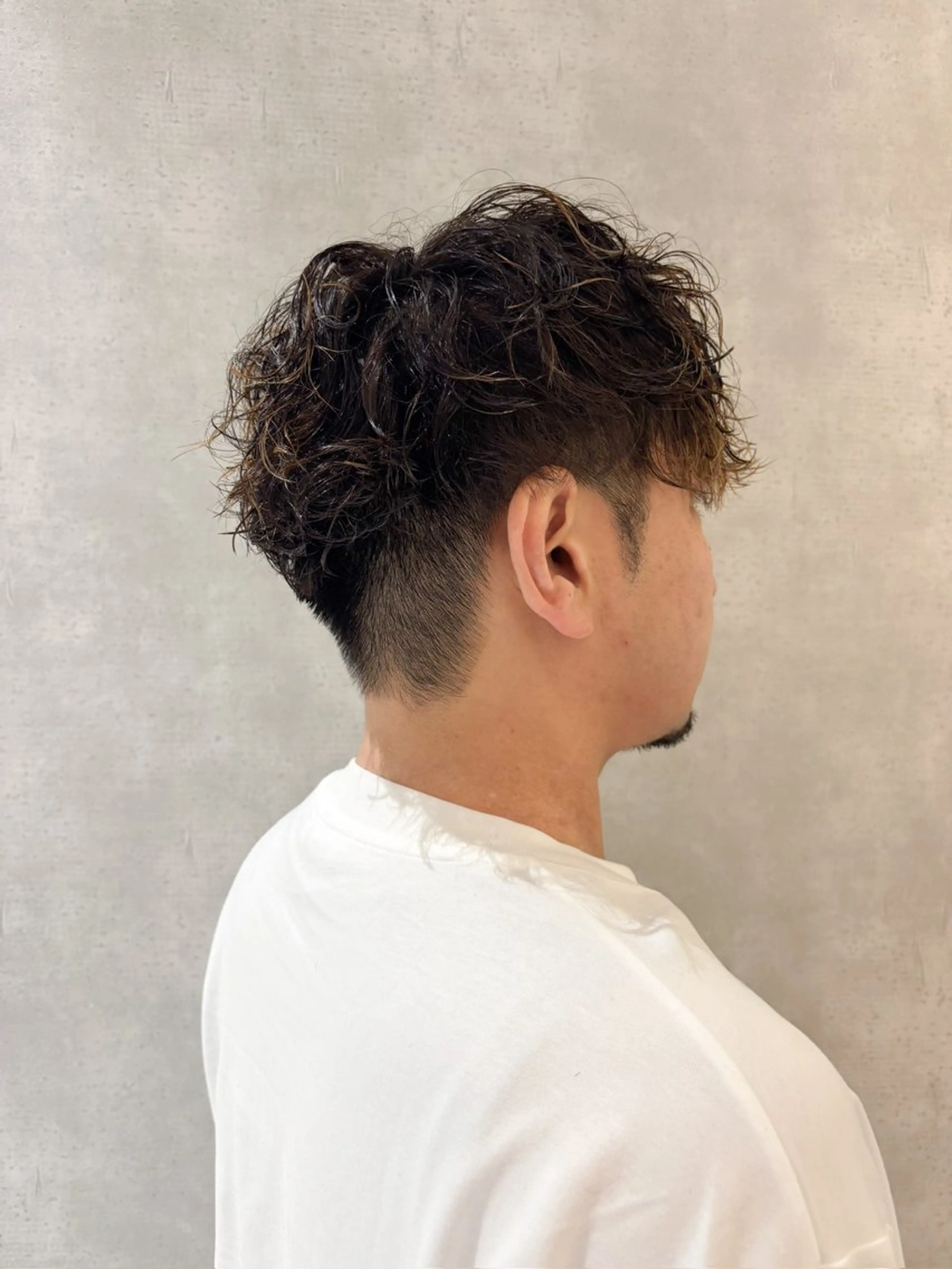 ショート パーマ メンズ カット パーマ 宮嶋 勇輔のヘアスタイル
