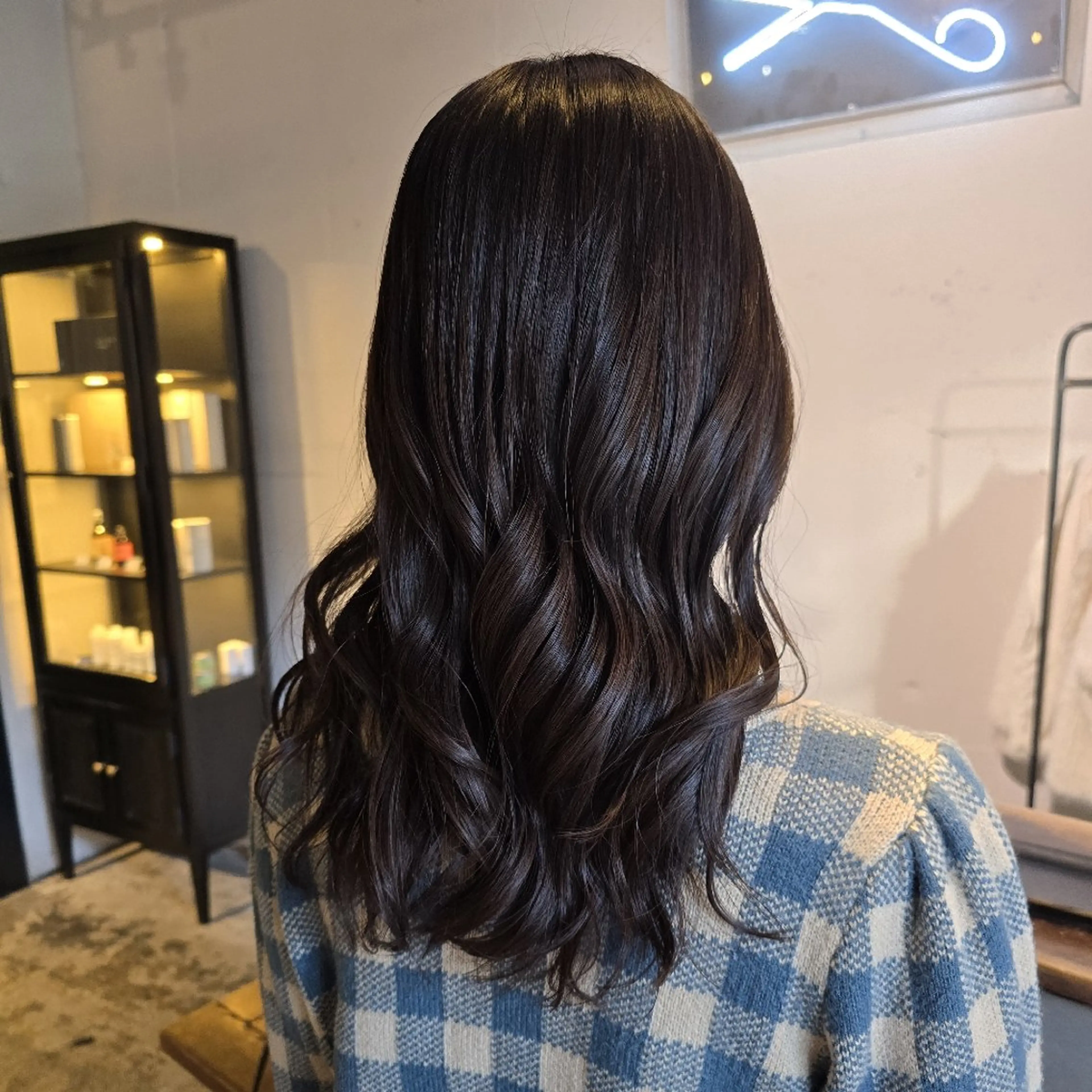 セミロング カラー ヘアカラー トリートメント ハヤシ マユ ✂ 府中美容室のヘアスタイル