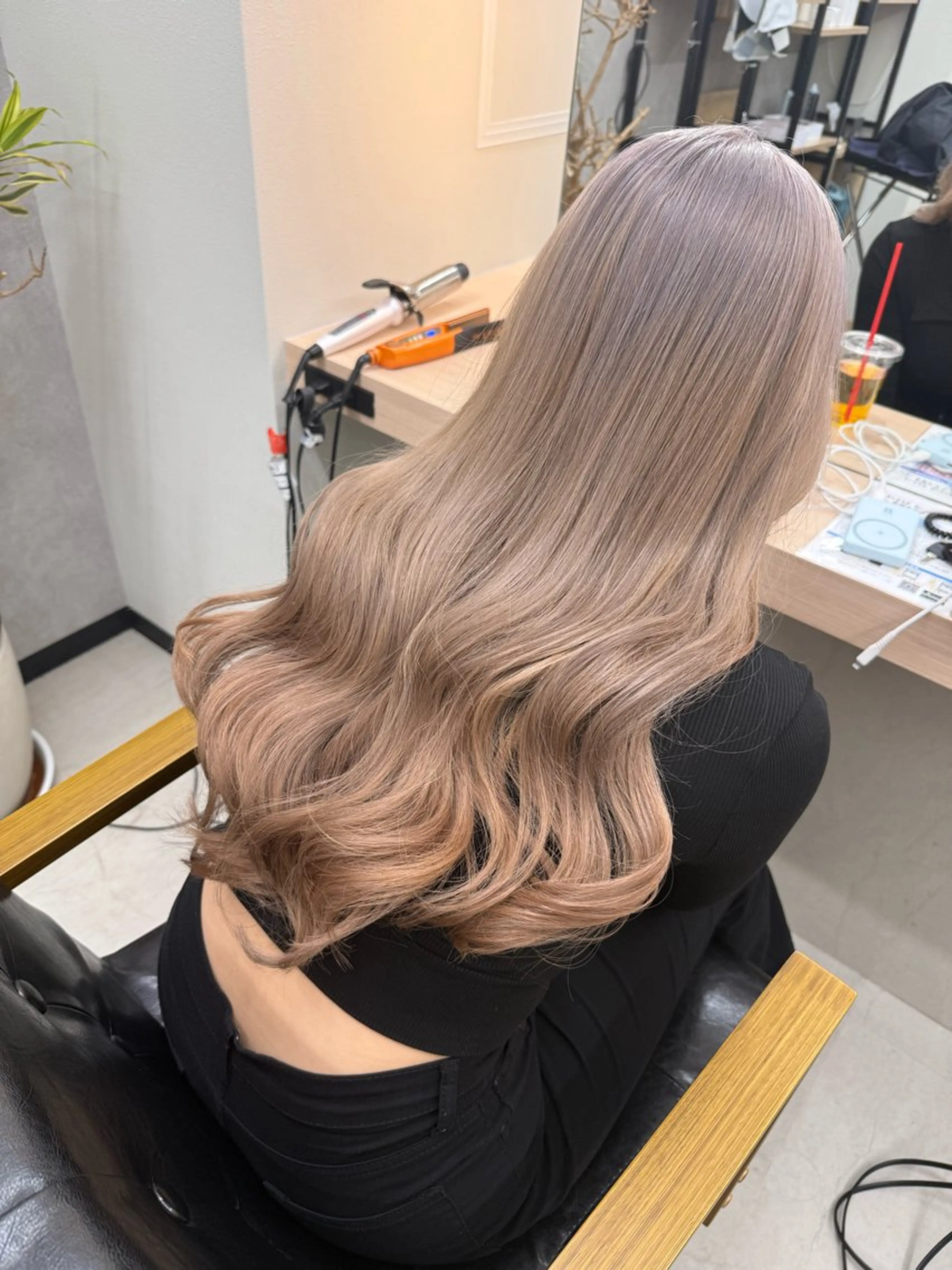 ロング カラー カット ヘアカラー トリートメント 𝐑𝐲𝐮𝐤𝐢 【店長】ALEAPのヘアスタイル