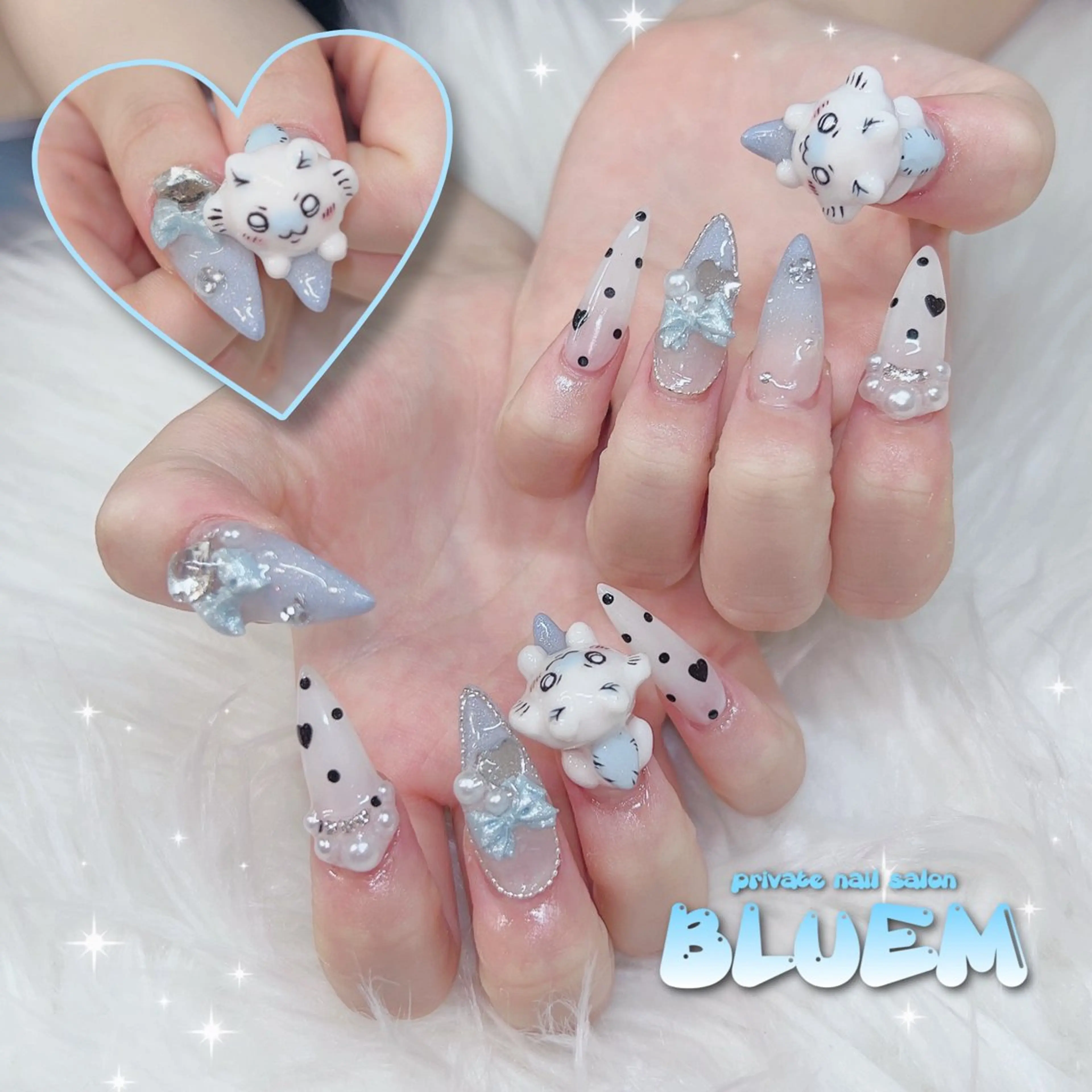 ネイル ハンドネイル BLUEM なな🐶のネイルデザイン