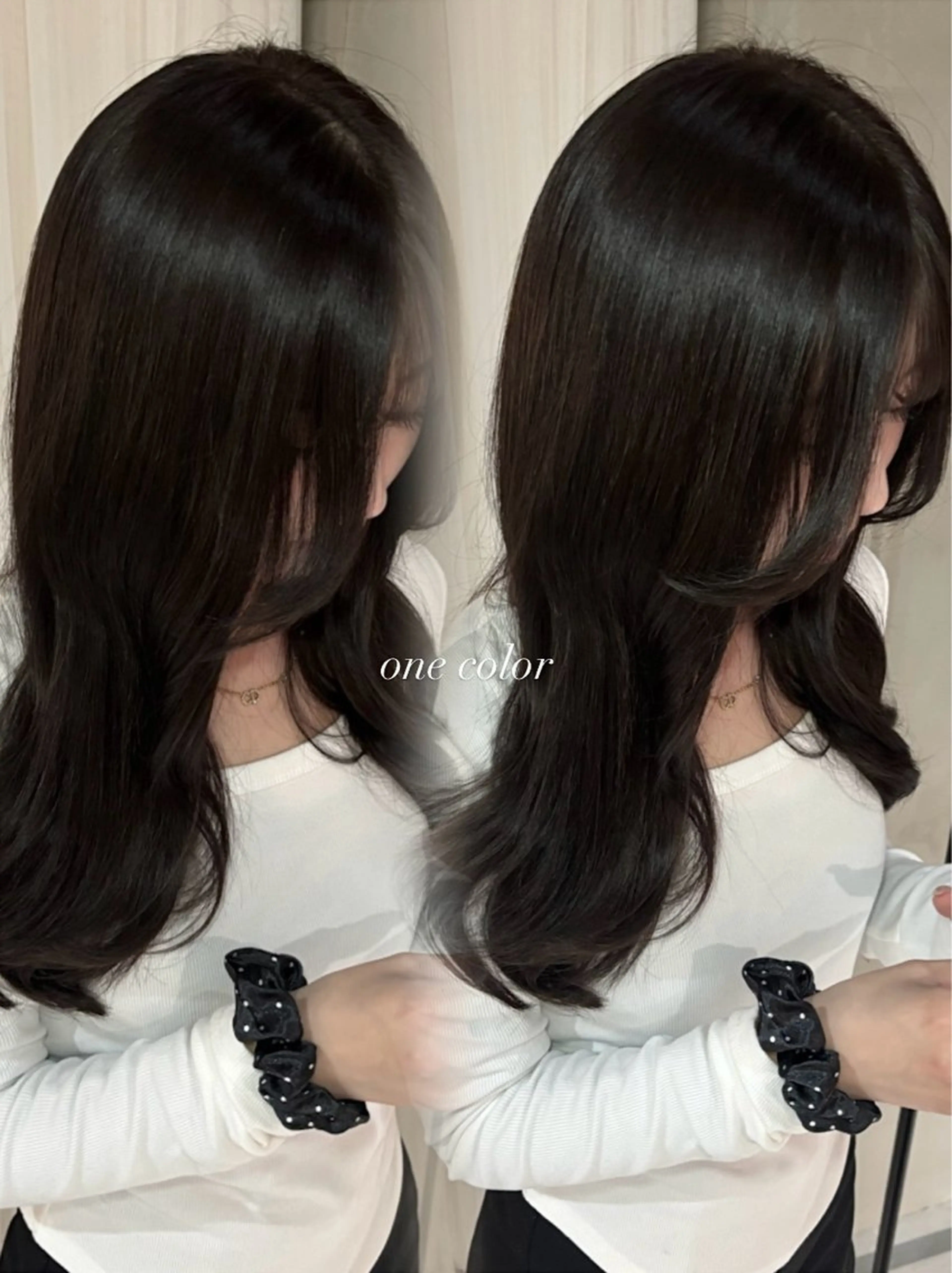 セミロング ヘアカラー 神山美歌/髪質改善 /八丁堀のヘアスタイル