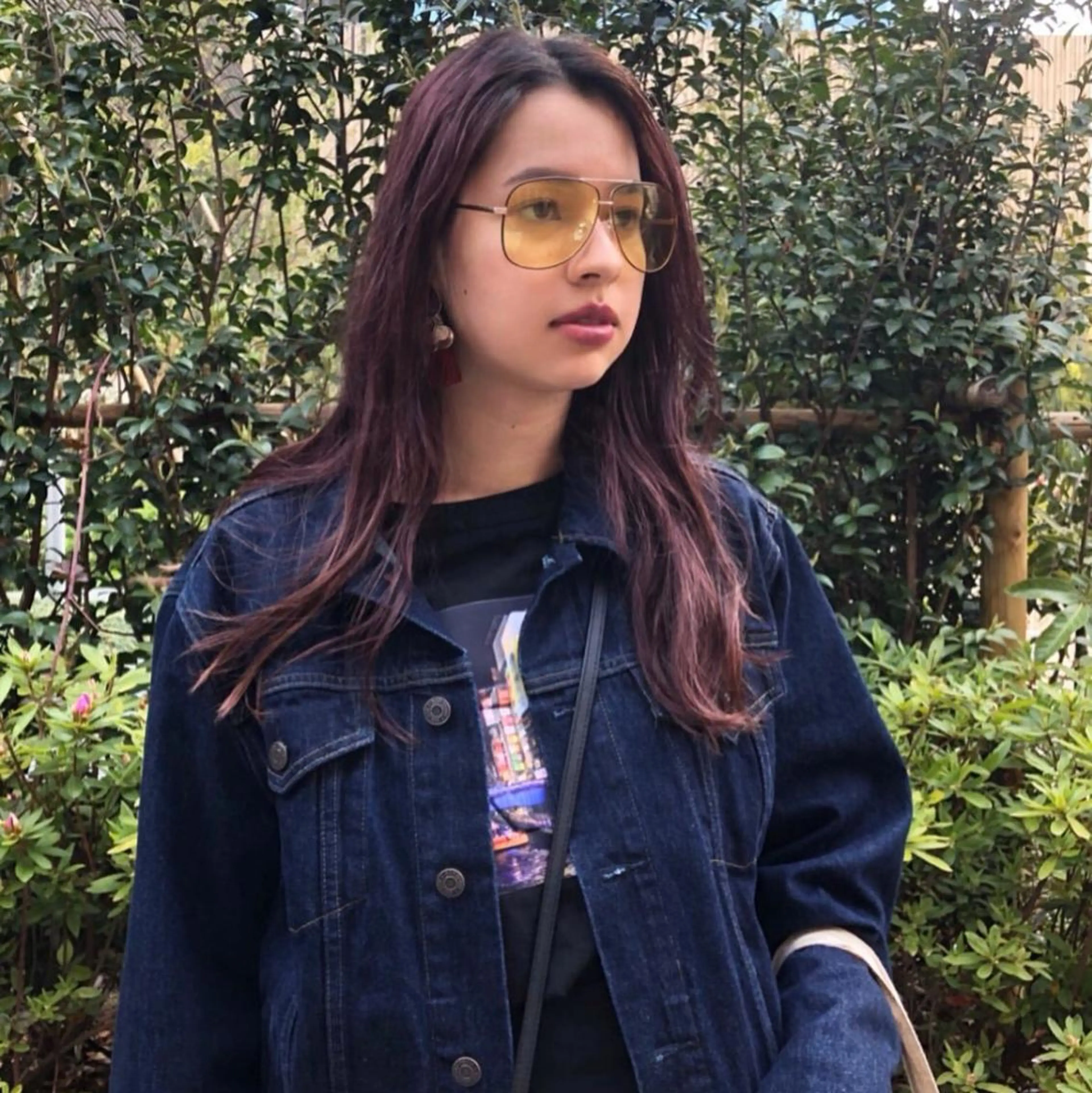 ロング カラー ウルフカット／吉村 桃子のヘアスタイル