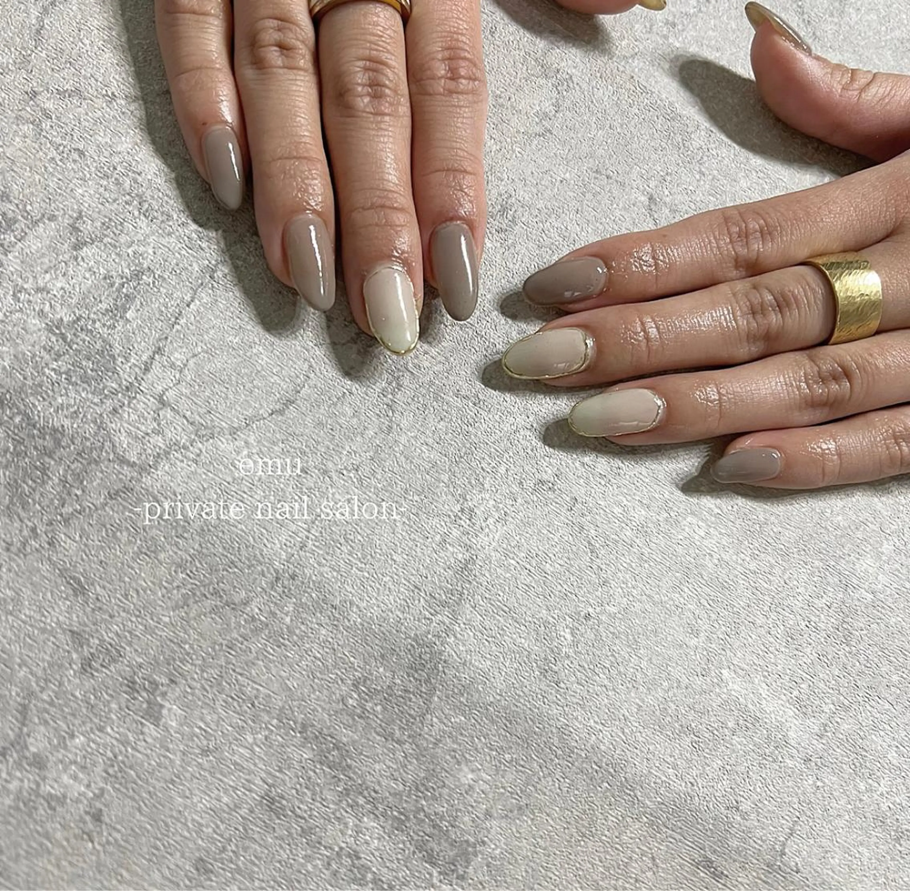 ネイル ホワイト emu nailのネイルデザイン