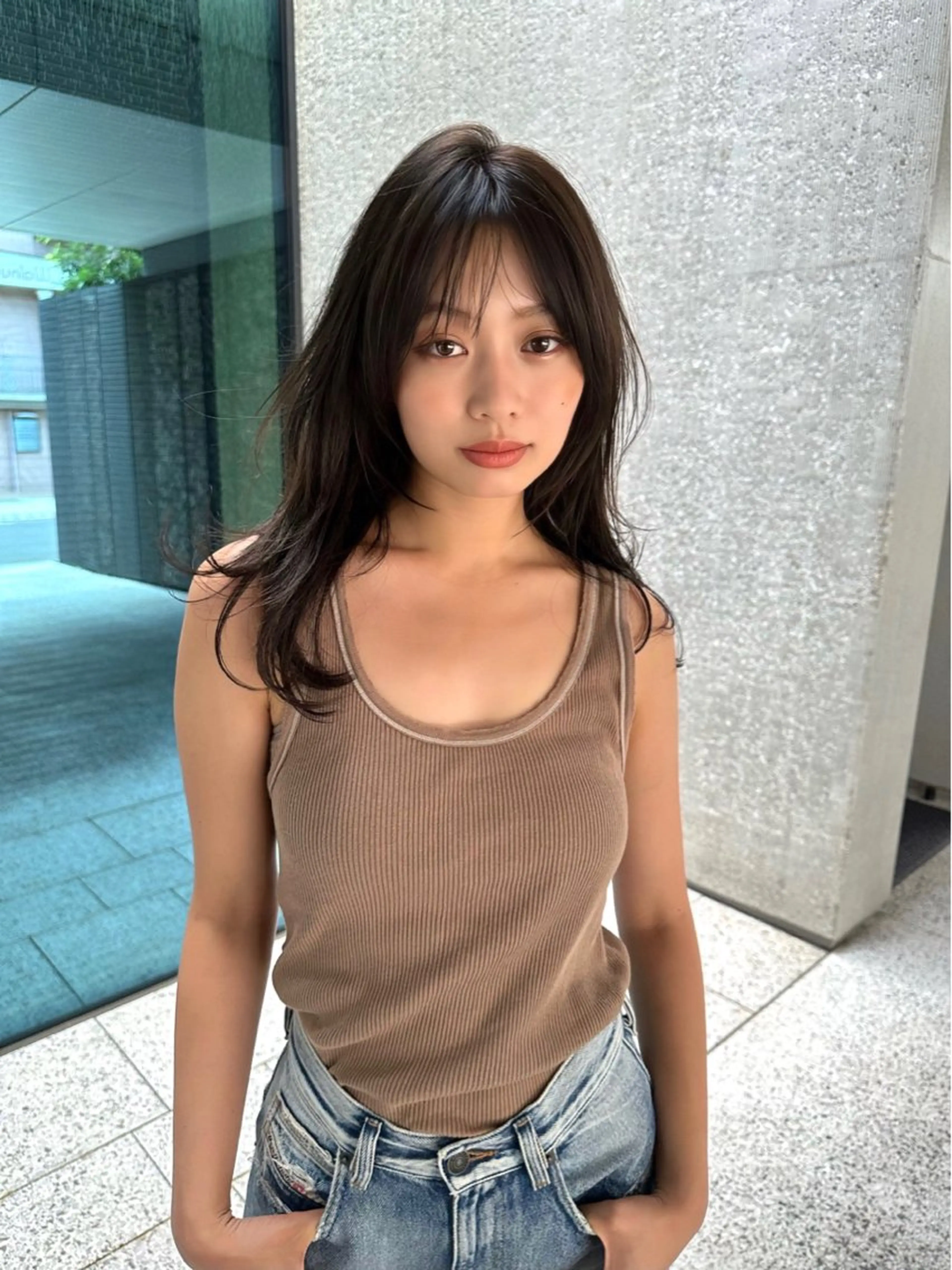 セミロング レイヤーカット LEANE THE TOKYO所属・大人レイヤー 🍃外苑前/荒谷進介のヘアスタイル