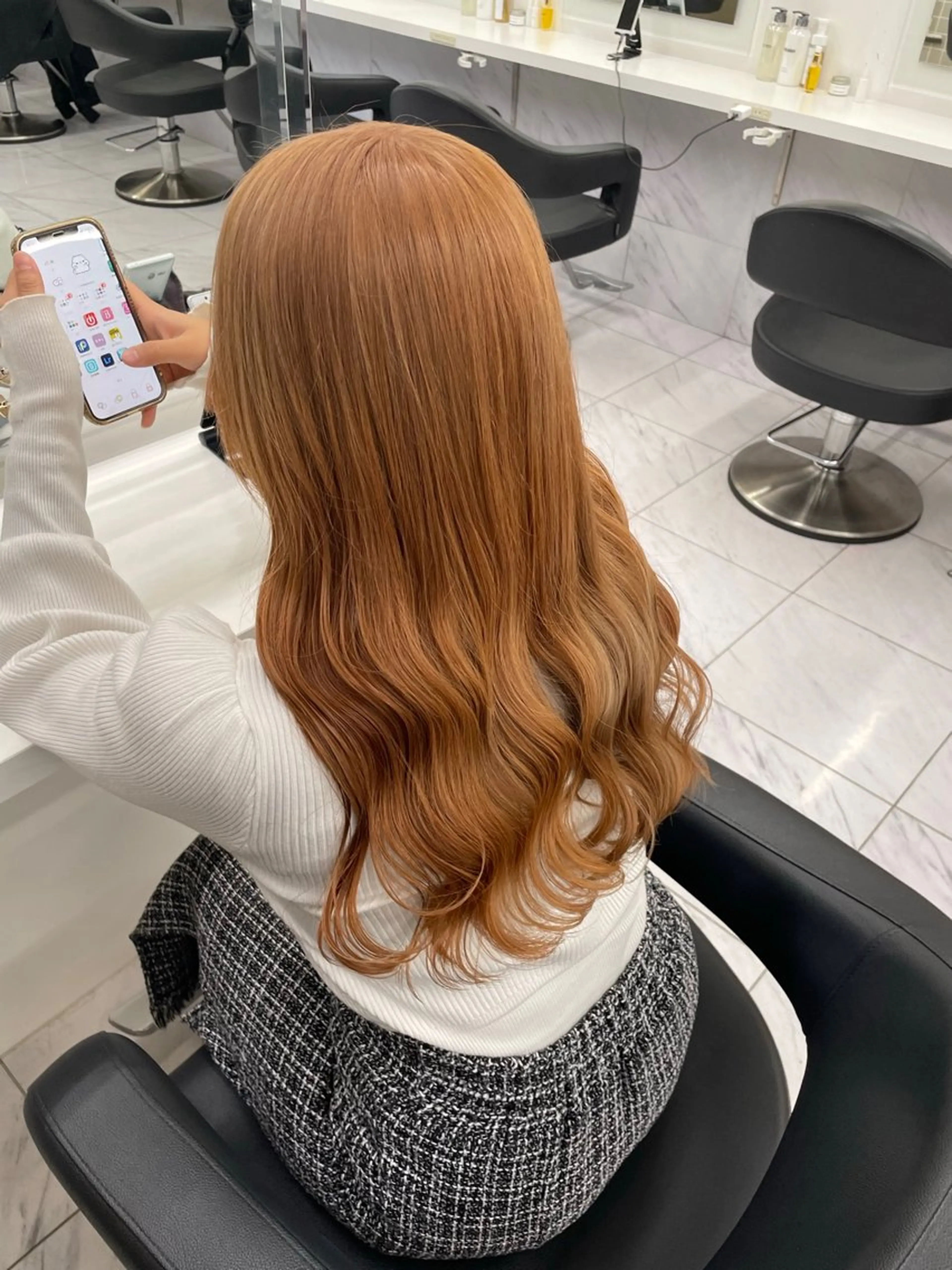ロング カラー ヘアアレンジ ヘアカラー トリートメント ヘアセット 💗横浜美容室 💗HARUNAのヘアスタイル