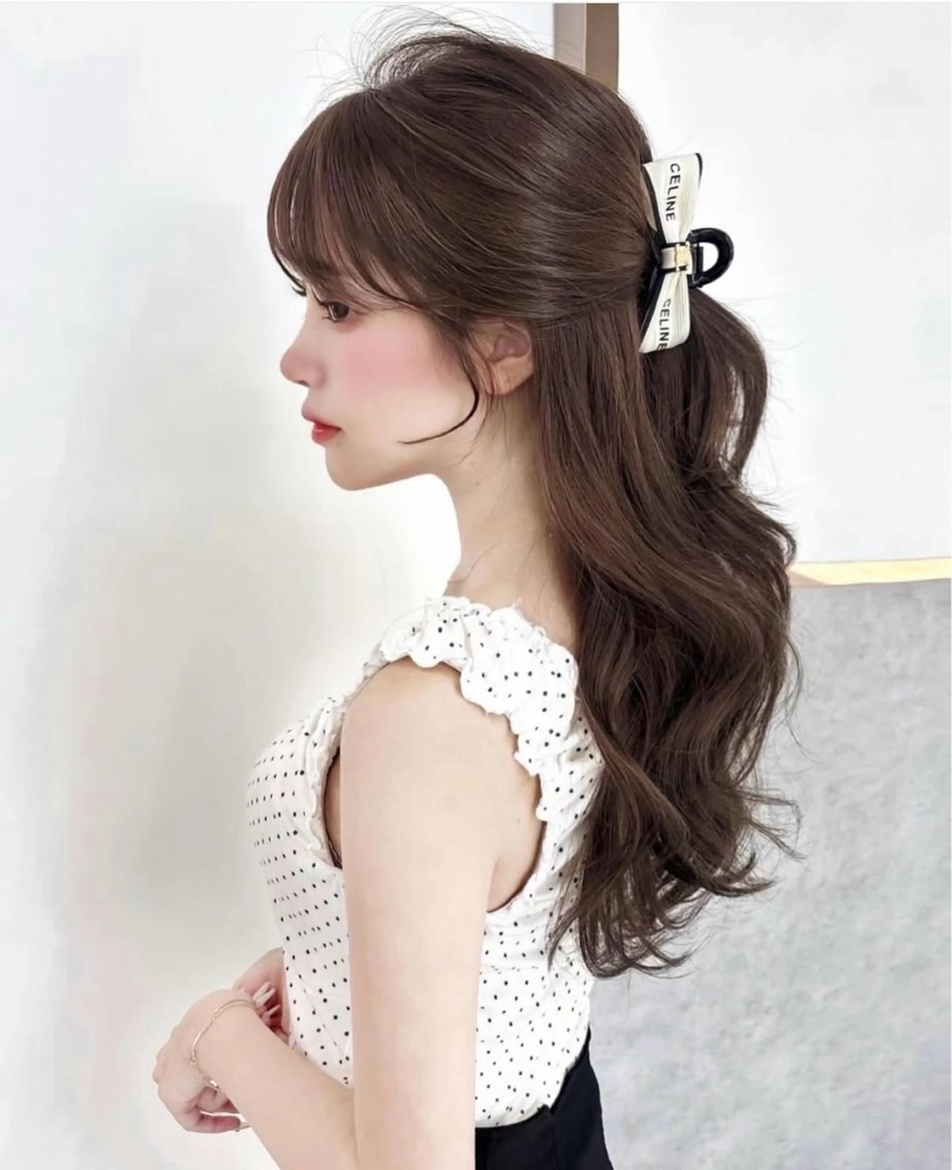 セミロング カラー カット ヘアカラー トリートメント Lond mare レイヤーカット/韓国のヘアスタイル