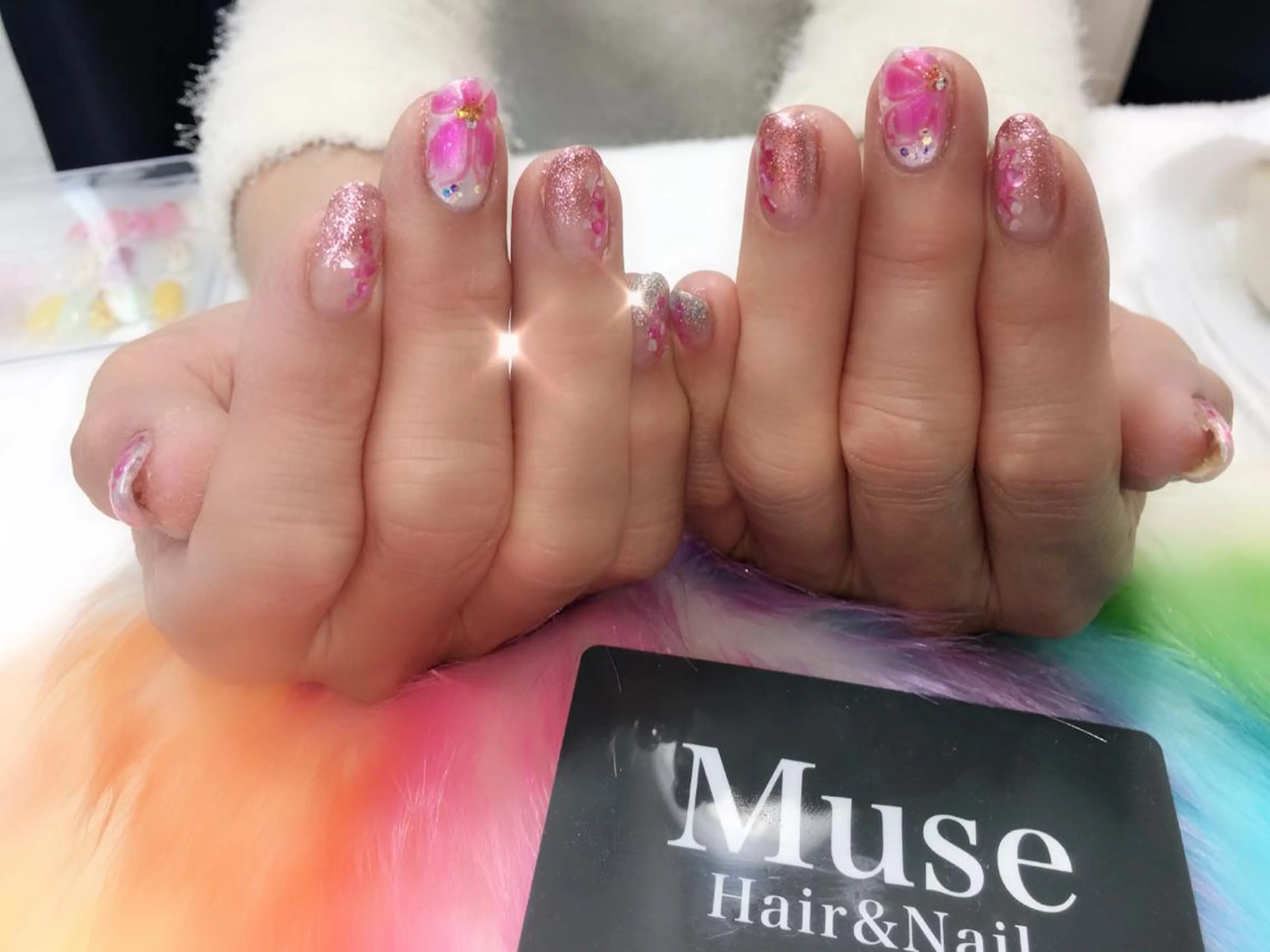 ネイル 桜ネイル 隠れ家一戸建て金町 HIROMI 葛飾区のネイルデザイン