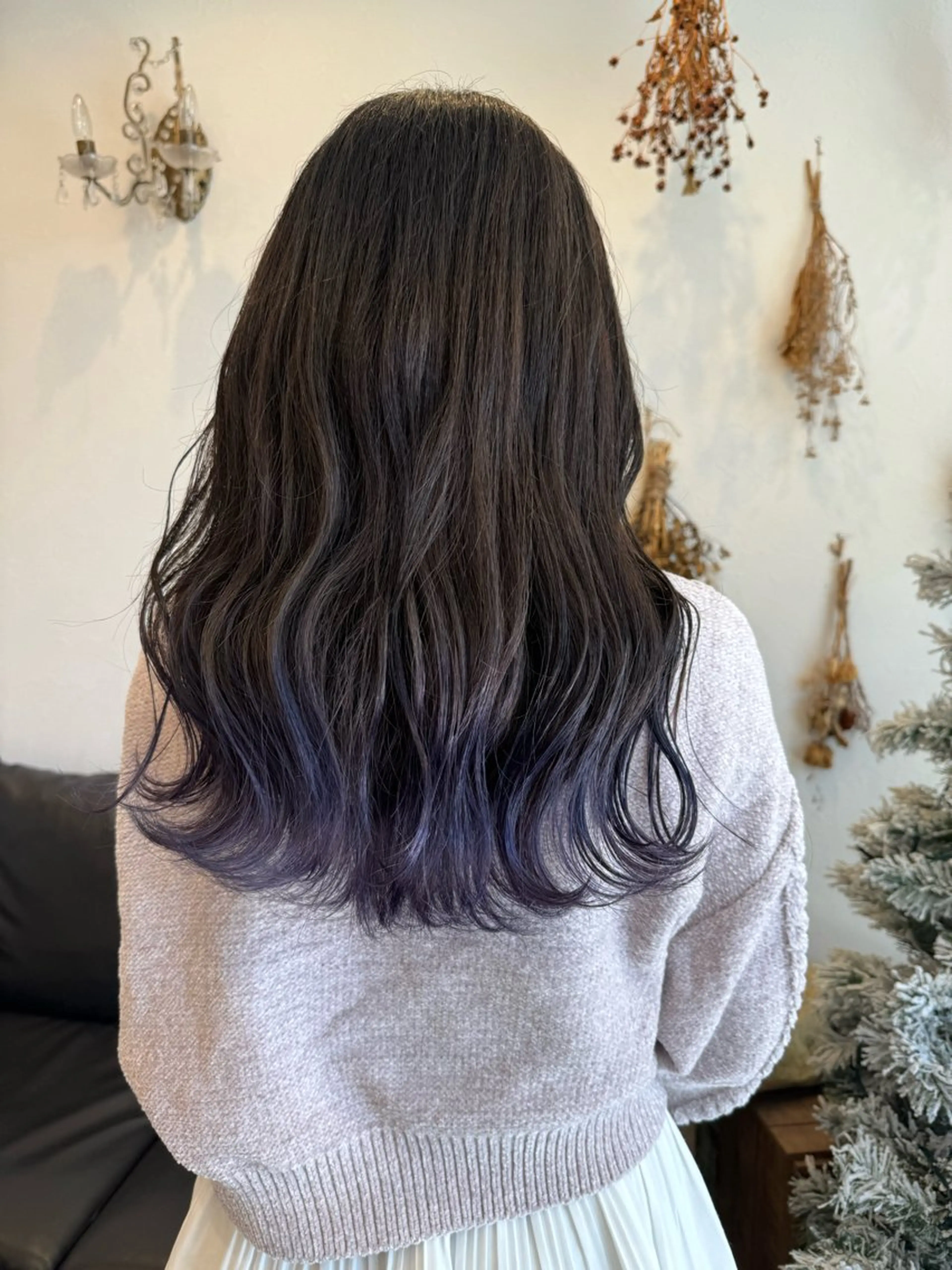 ロング カラー ブリーチ グラデーションカラー ラベンダーカラー ヘアカラー m ā l o.🌷 サカモトマイコのヘアスタイル