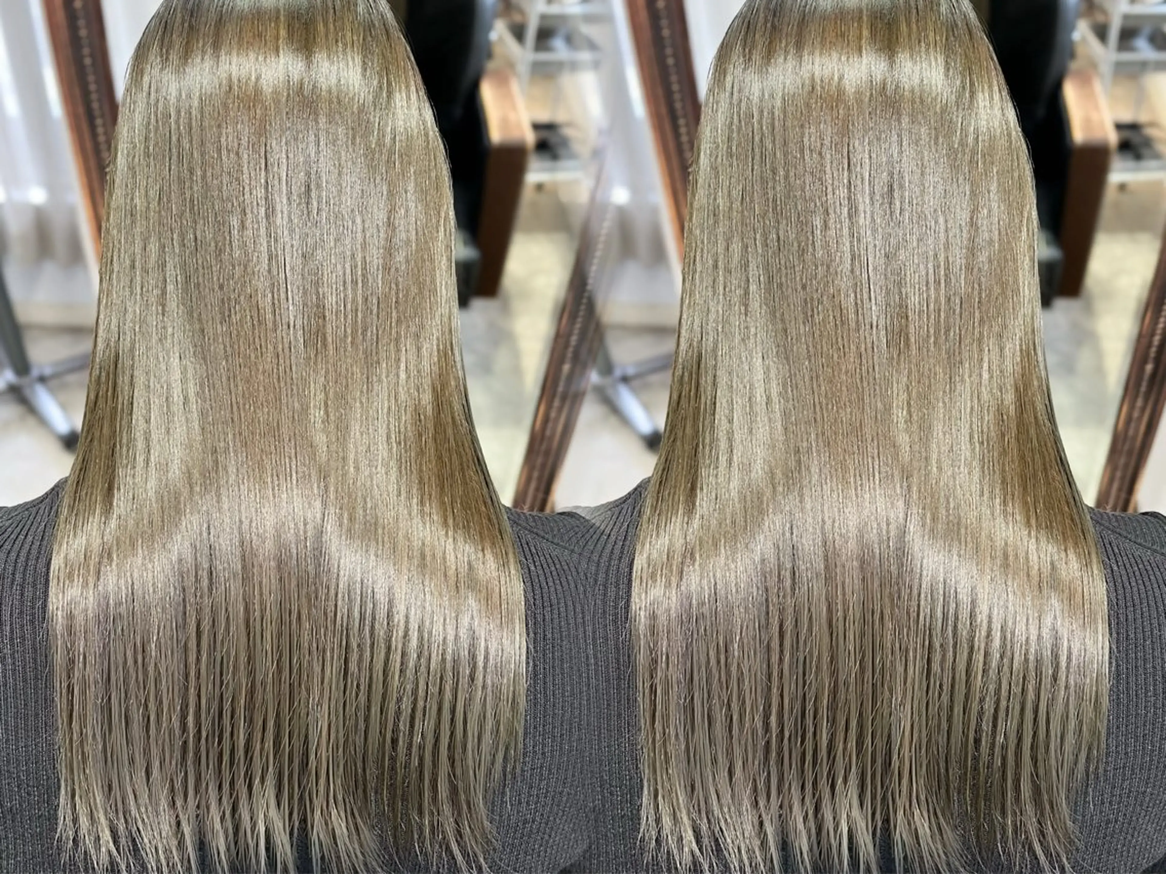 セミロング カラー 透明感カラー オリーブカラー カット ヘアカラー トリートメント 村上 大武のヘアスタイル