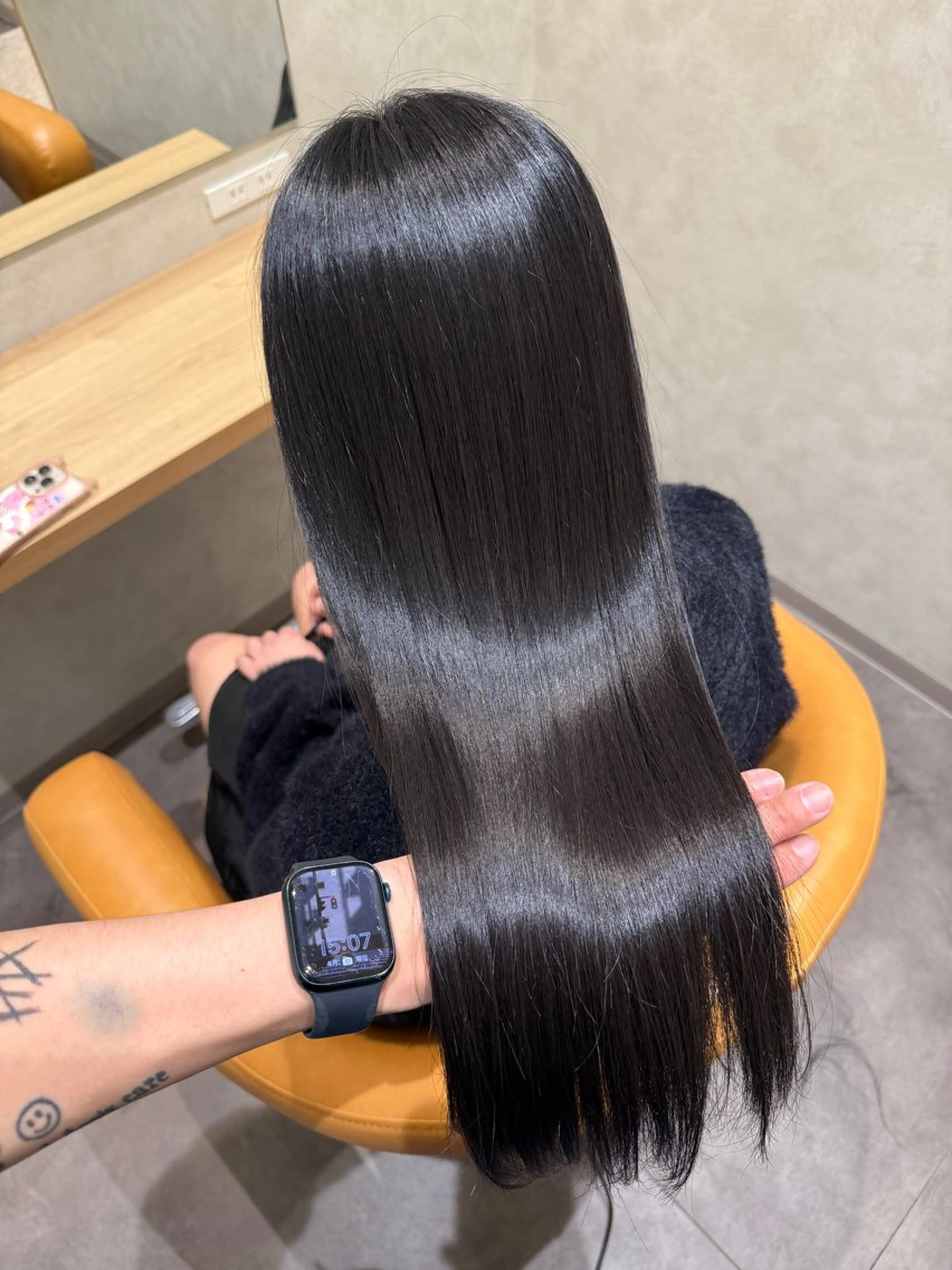 ロング 髪質改善 縮毛矯正 トリートメント 阿部 祥大のヘアスタイル