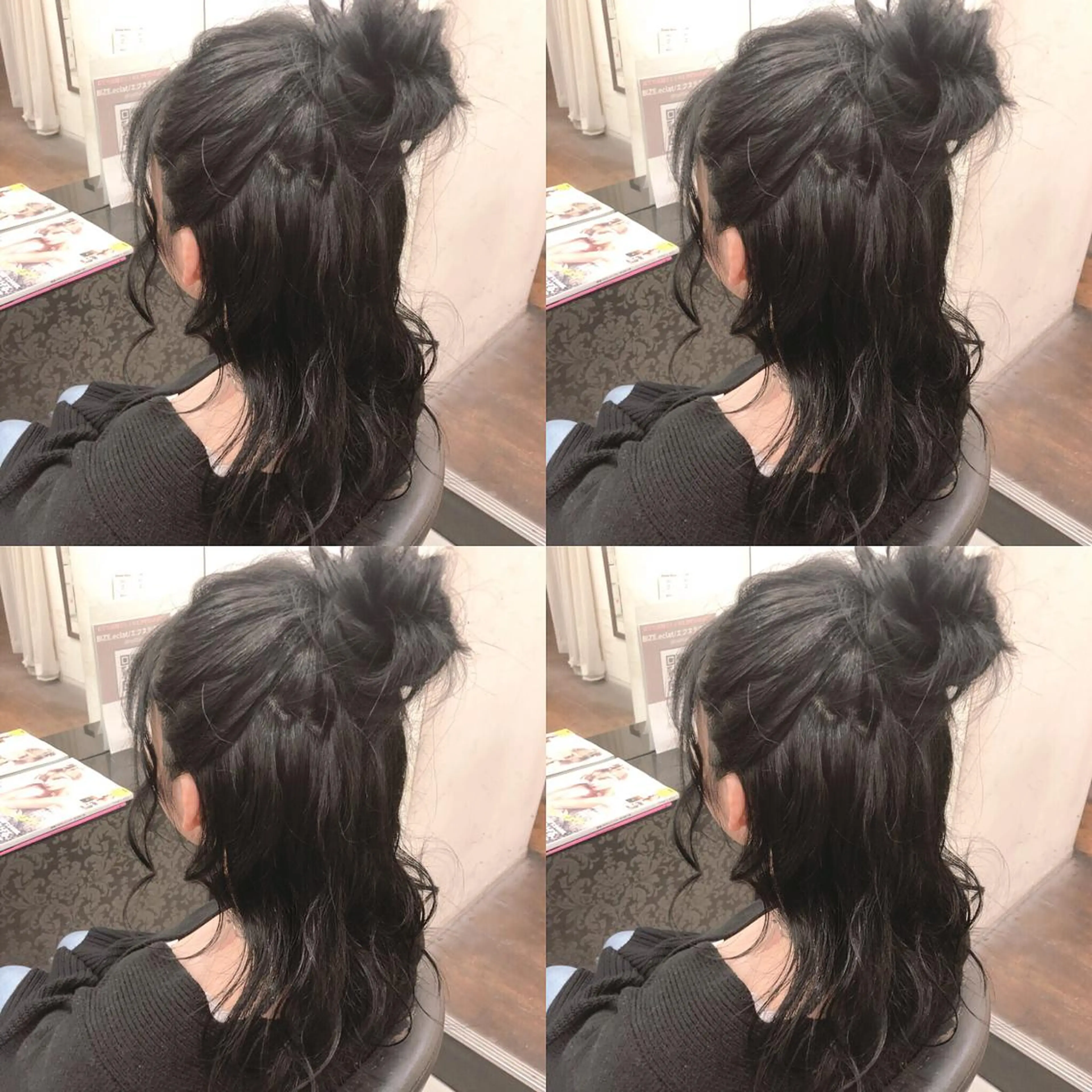 ミディアム お団子ヘア ヘアセット 🌷MAYU 🌷のヘアスタイル