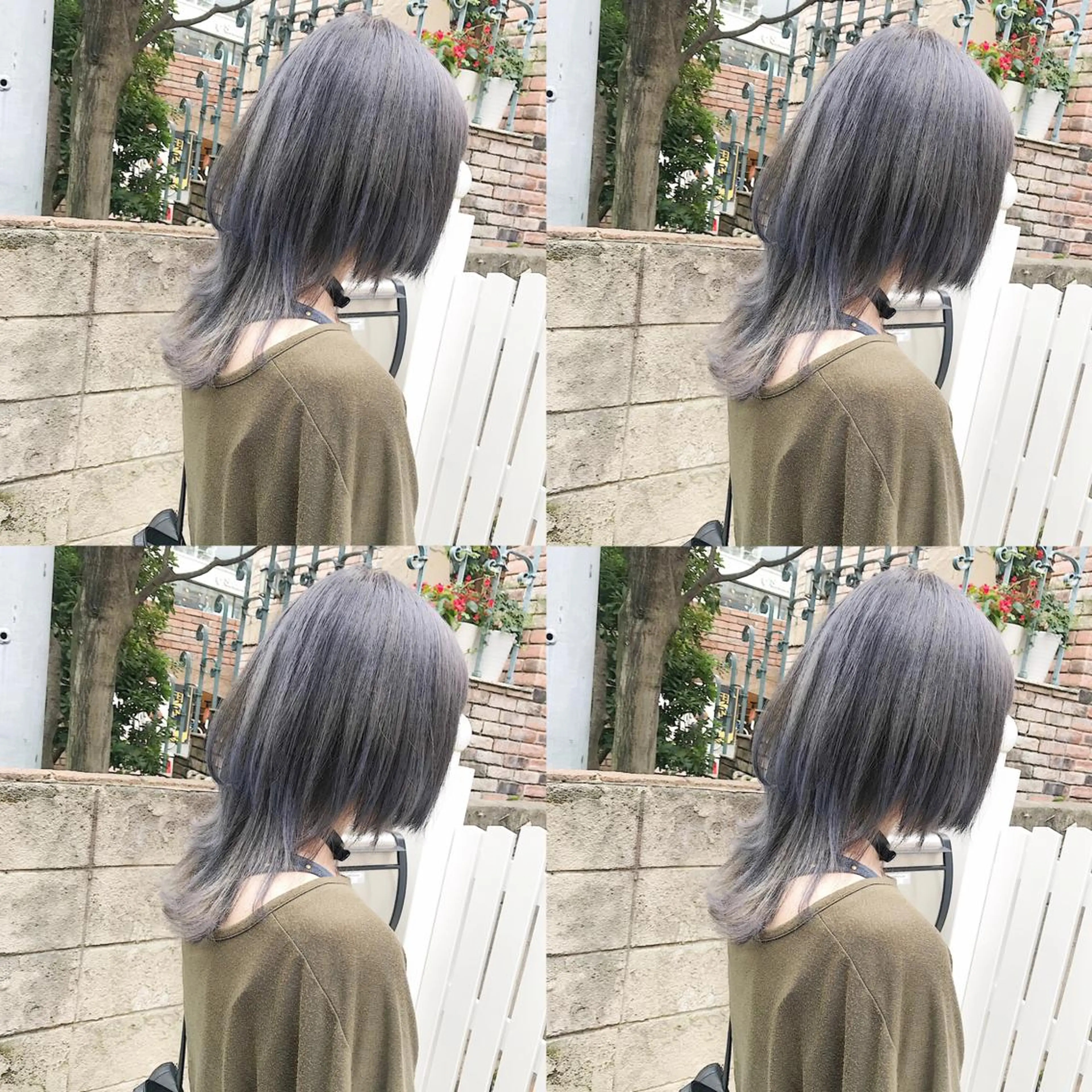 ミディアム カラー ヘアアレンジ カット ヘアカラー トリートメント TAKUMAブリーチ /切りっぱなし🪽のヘアスタイル