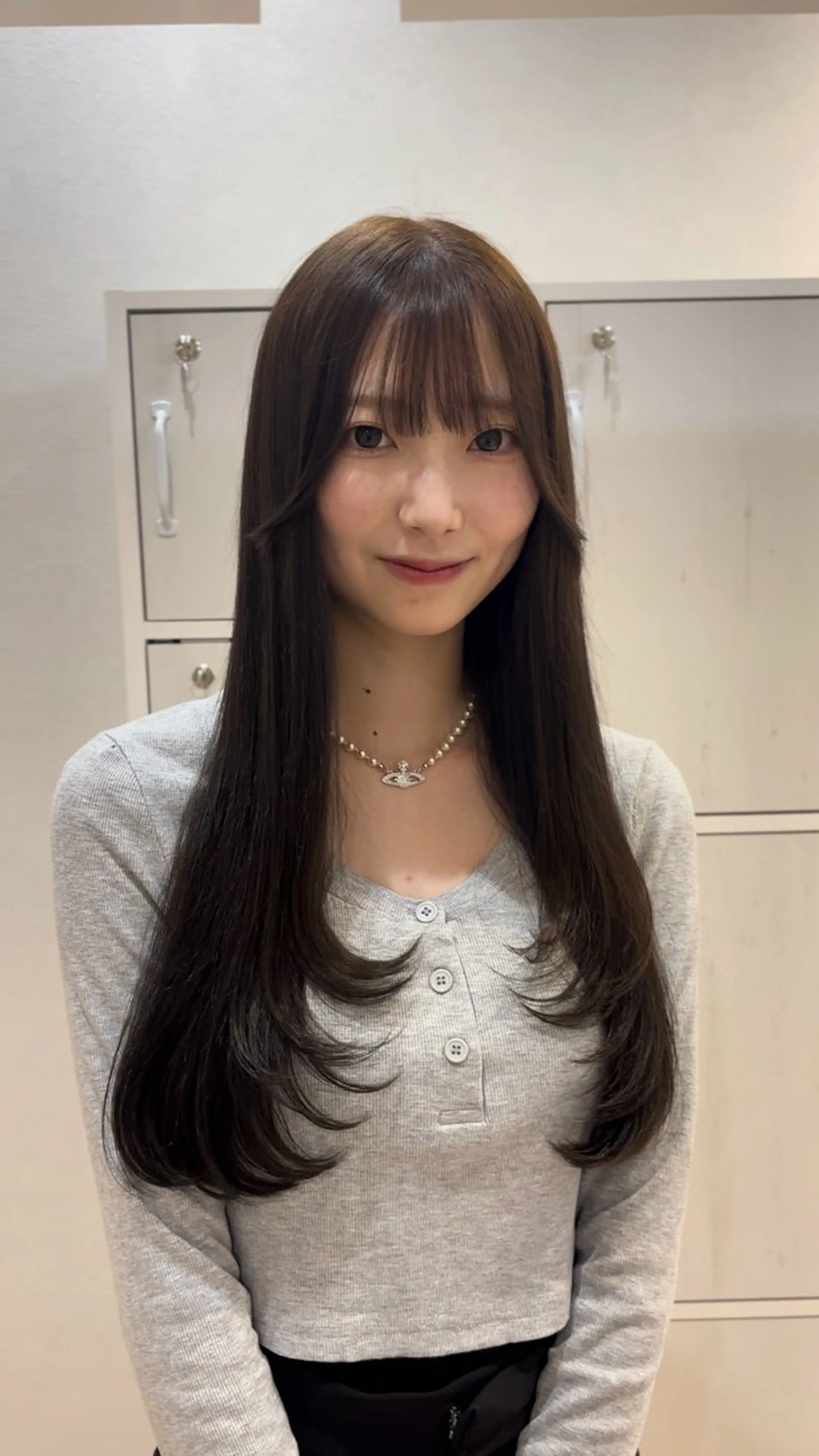 ロング カラー ブリーチ 透明感カラー ブリーチなしカラー ヘアカラー トリートメント 名駅/sHiHo/透 明感カラー✨🎀/のヘアスタイル