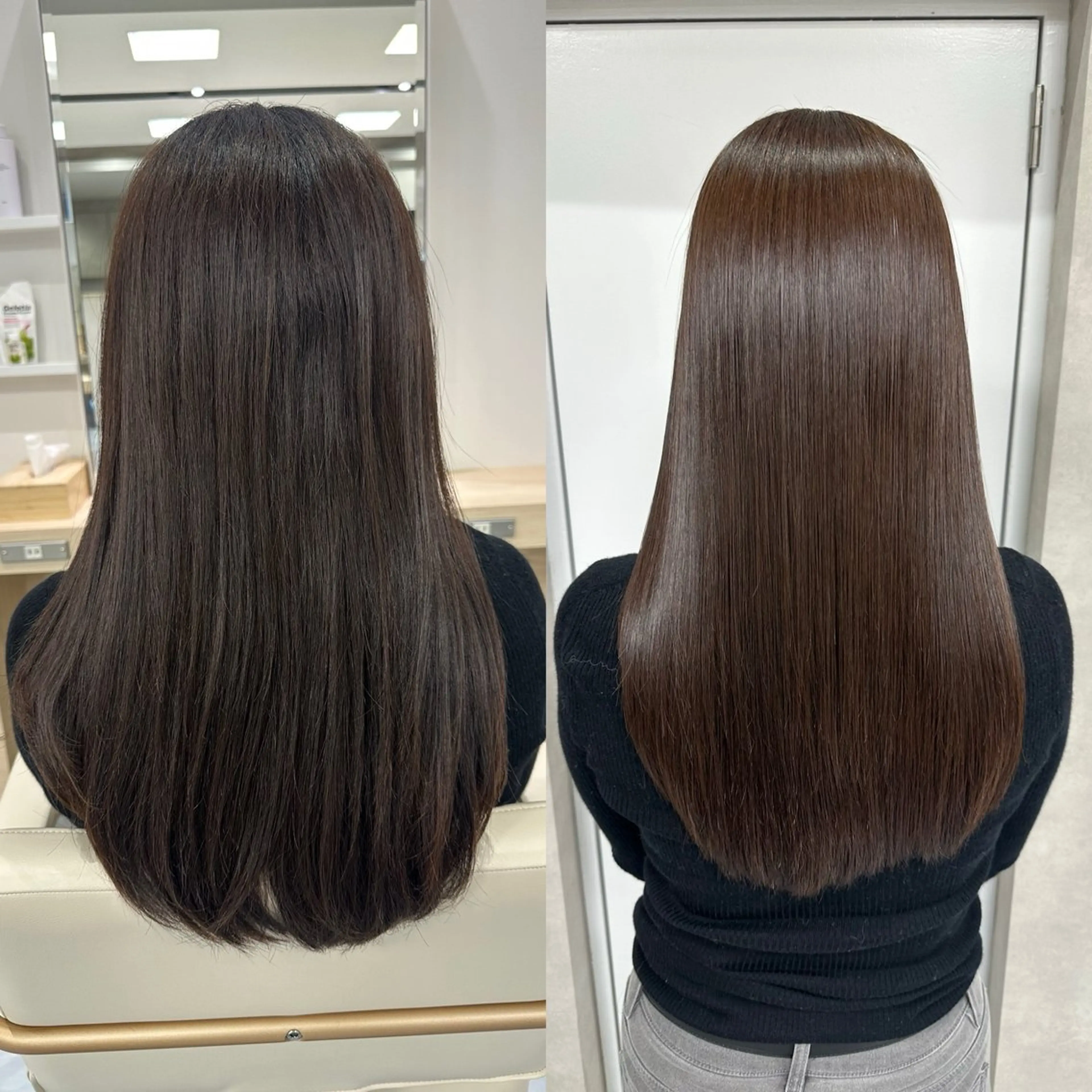 ロング 縮毛矯正 トリートメント Ash桜木町🐶 勝島 翔のヘアスタイル