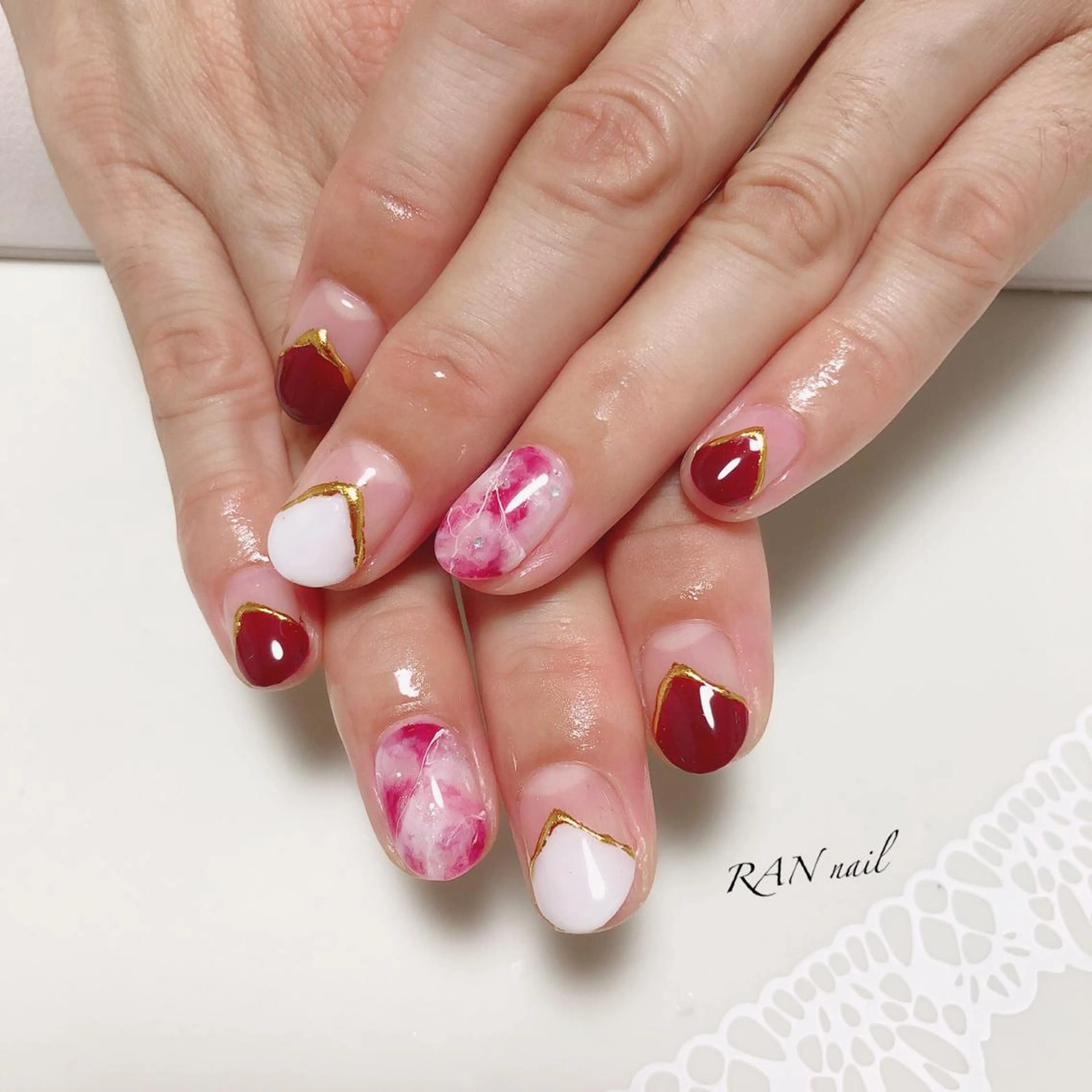 ネイル フットネイル ハンドネイル フットネイル RAN nailのネイルデザイン