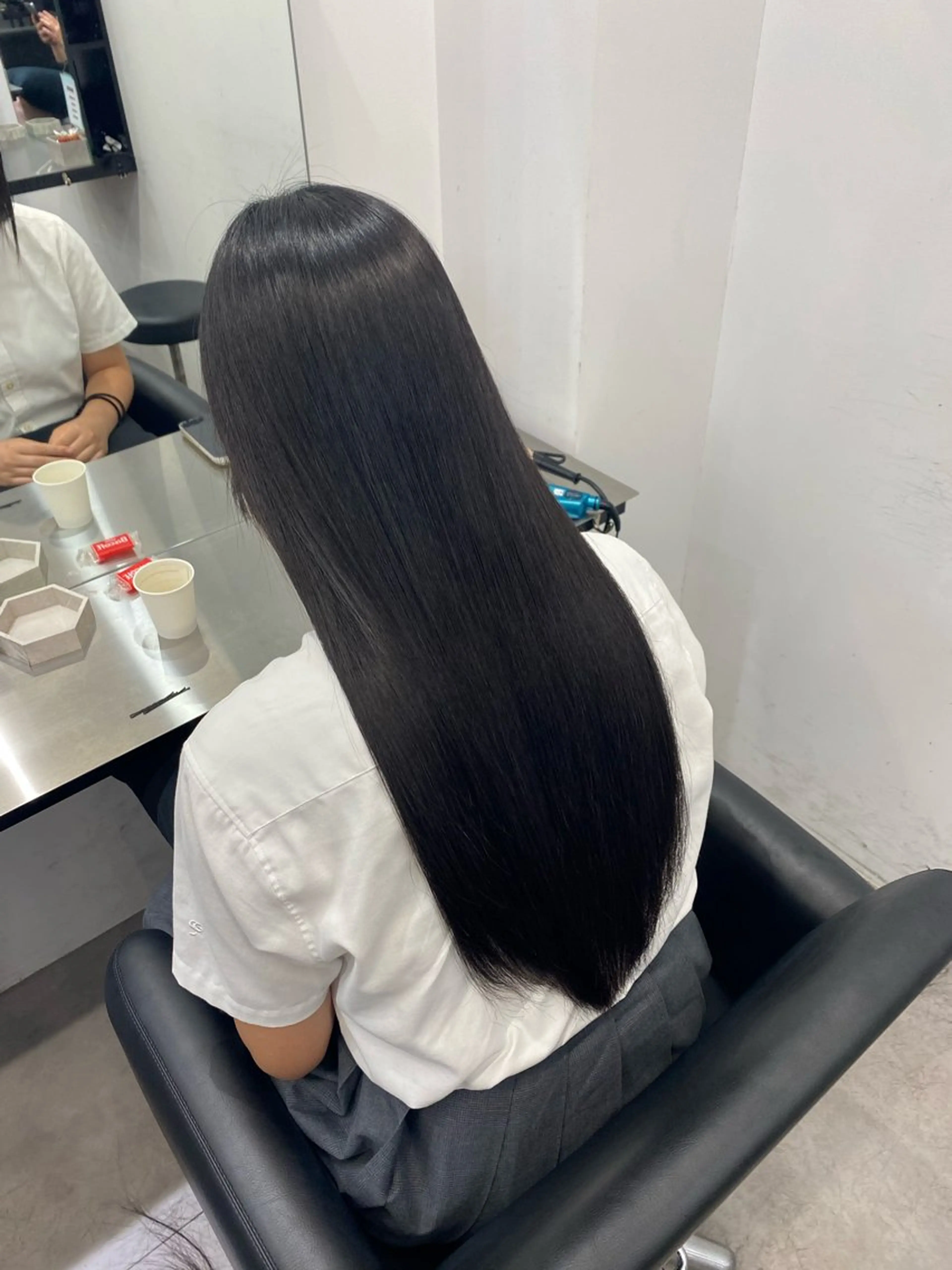 ロング カット ヘアカラー 縮毛矯正 トリートメント 艶髪/縮毛矯正/ Core mikuaのヘアスタイル