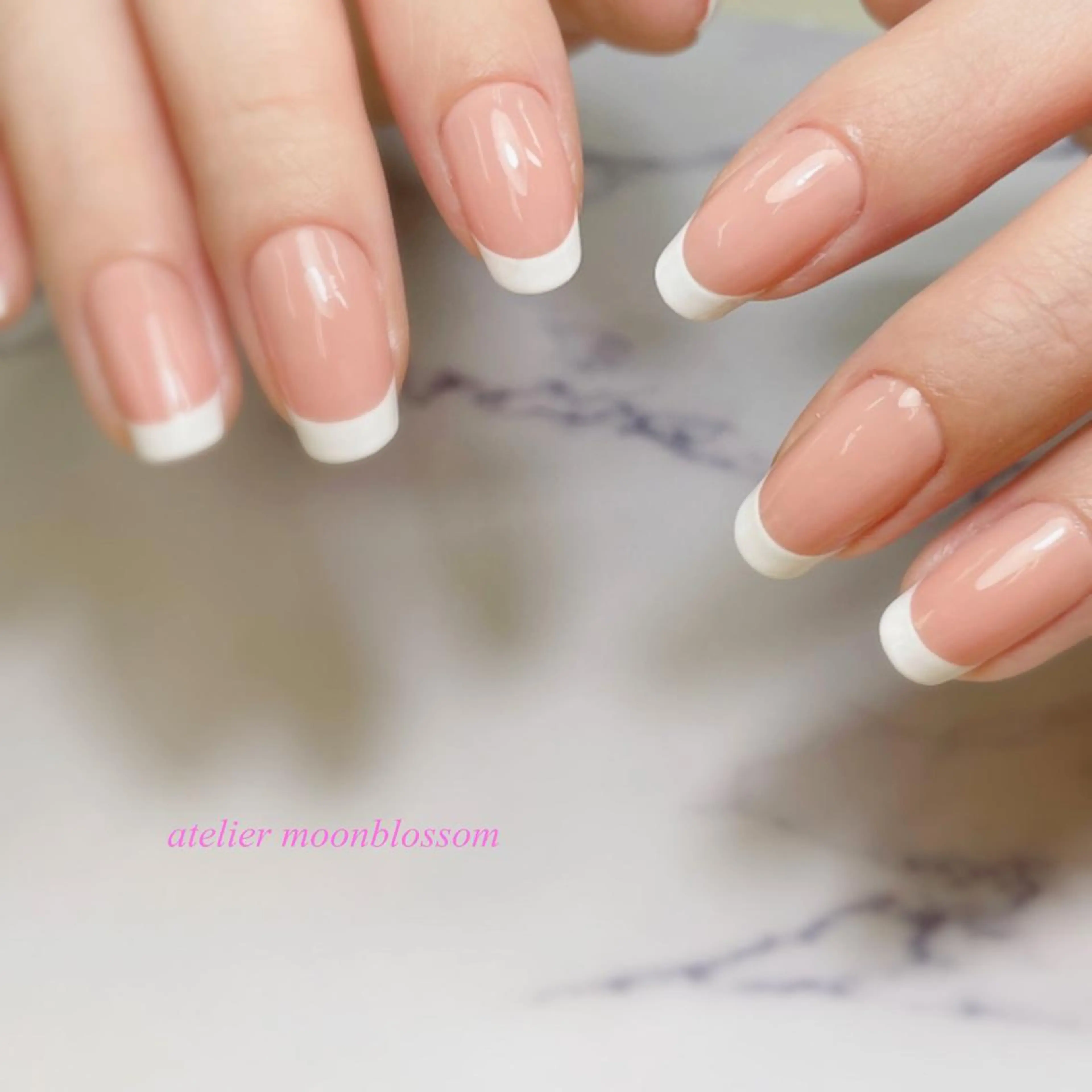ネイル アートネイル フレンチネイル アトリエ ムーンブロッサムのネイルデザイン