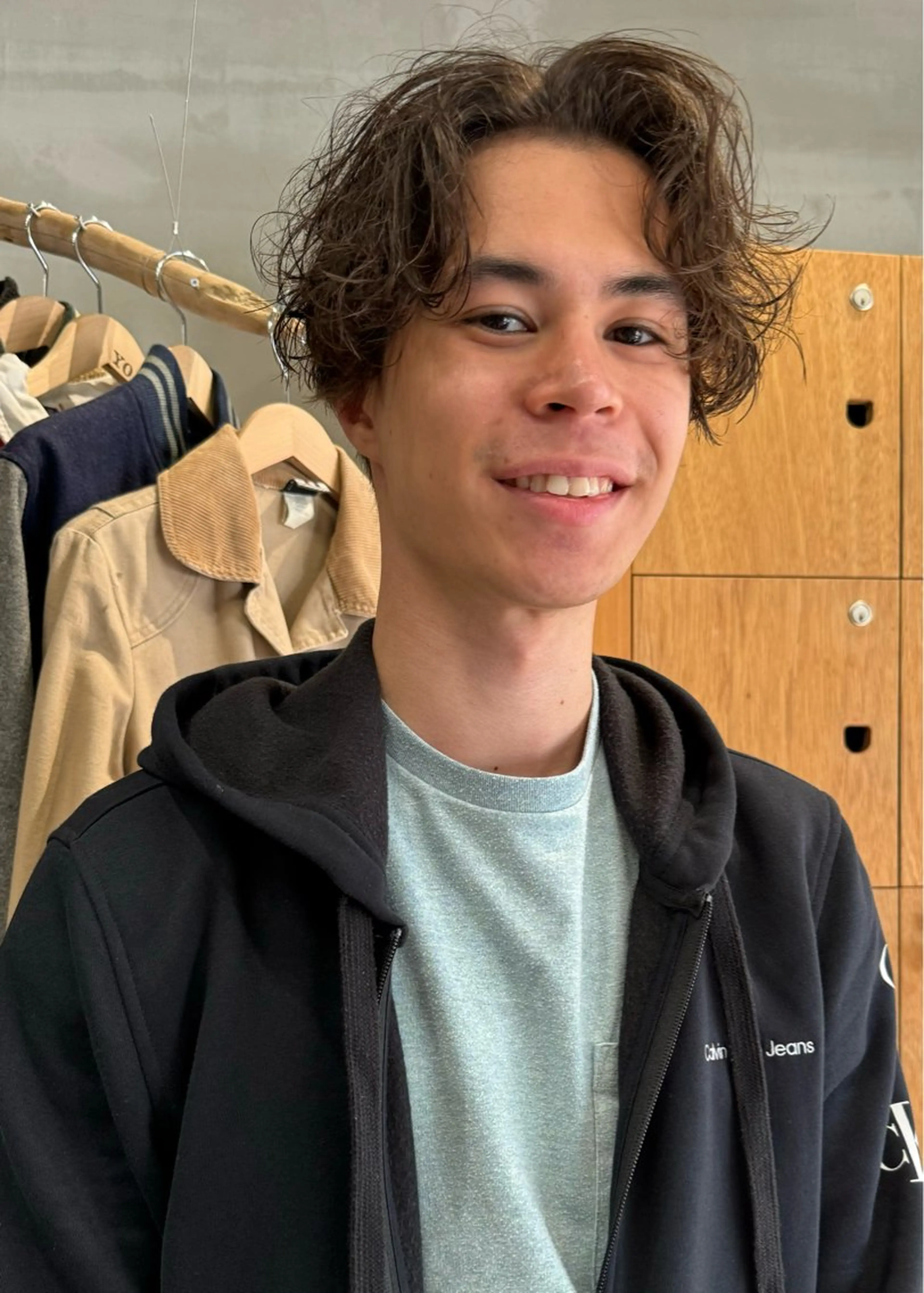 ミディアム パーマ メンズ カット パーマ トリートメント 渥美祐耶 【メンズカット】のヘアスタイル