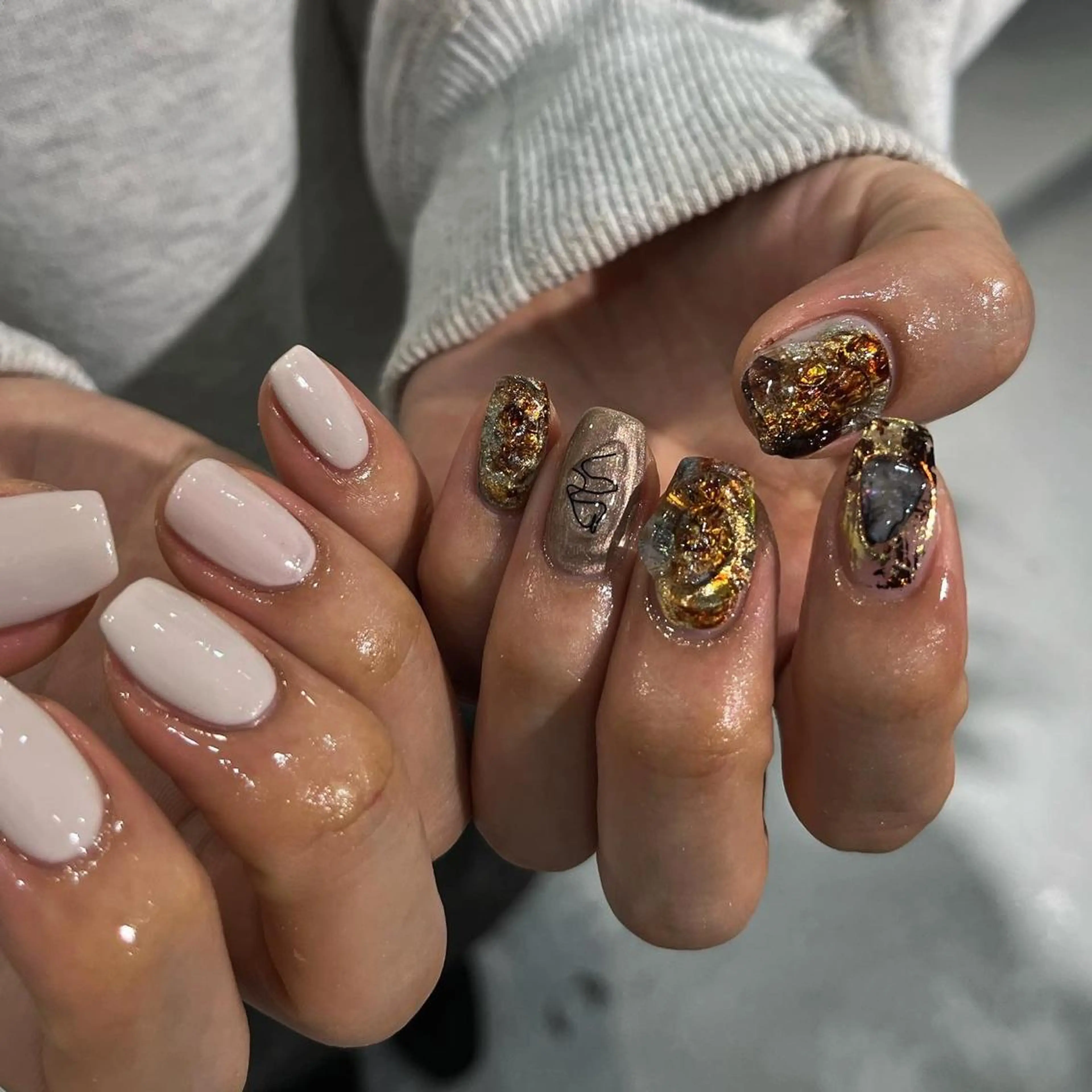 ネイル LETTER_& SAKIのネイルデザイン