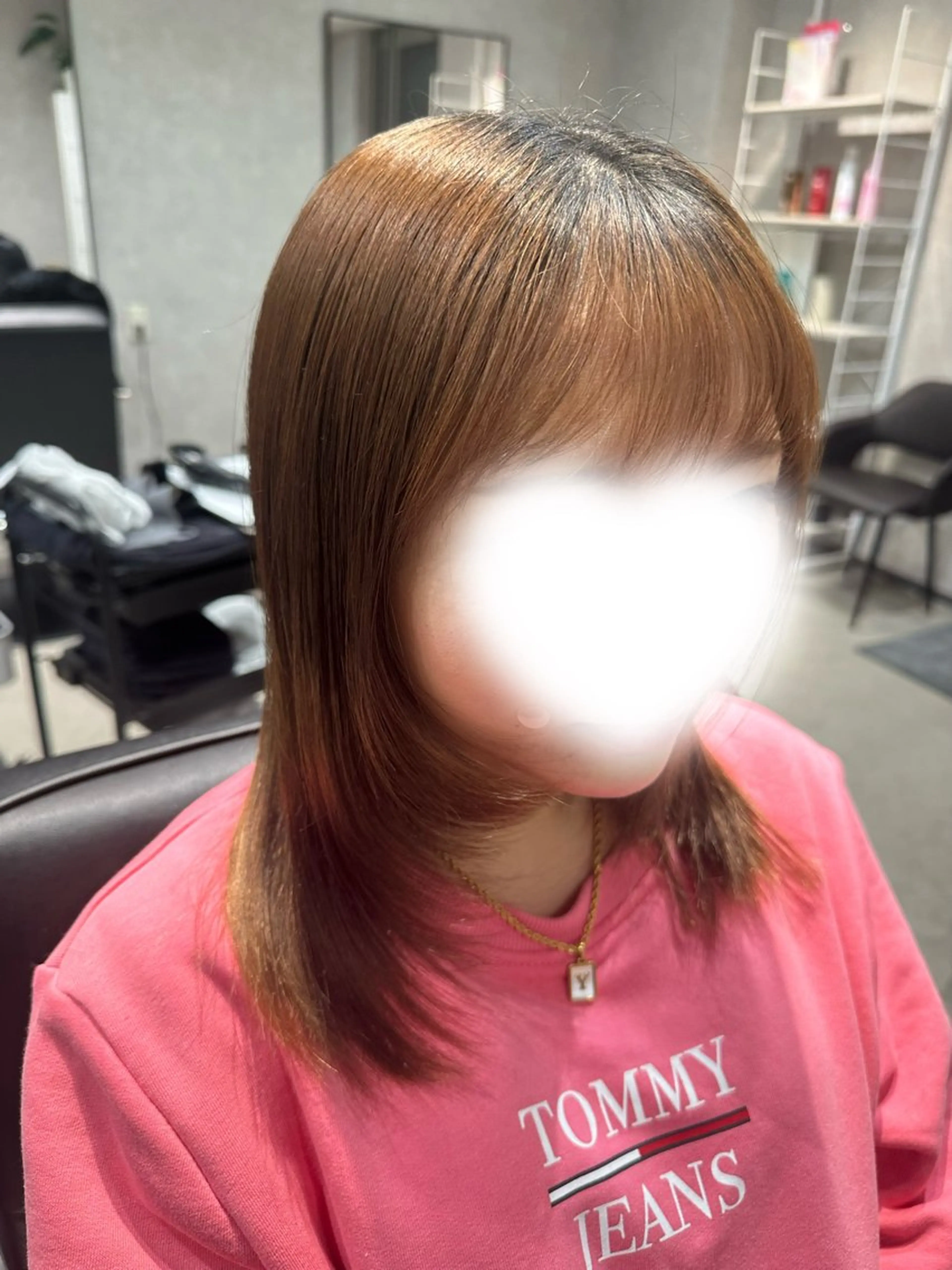 ミディアム レイヤーカット 森 沙織のヘアスタイル