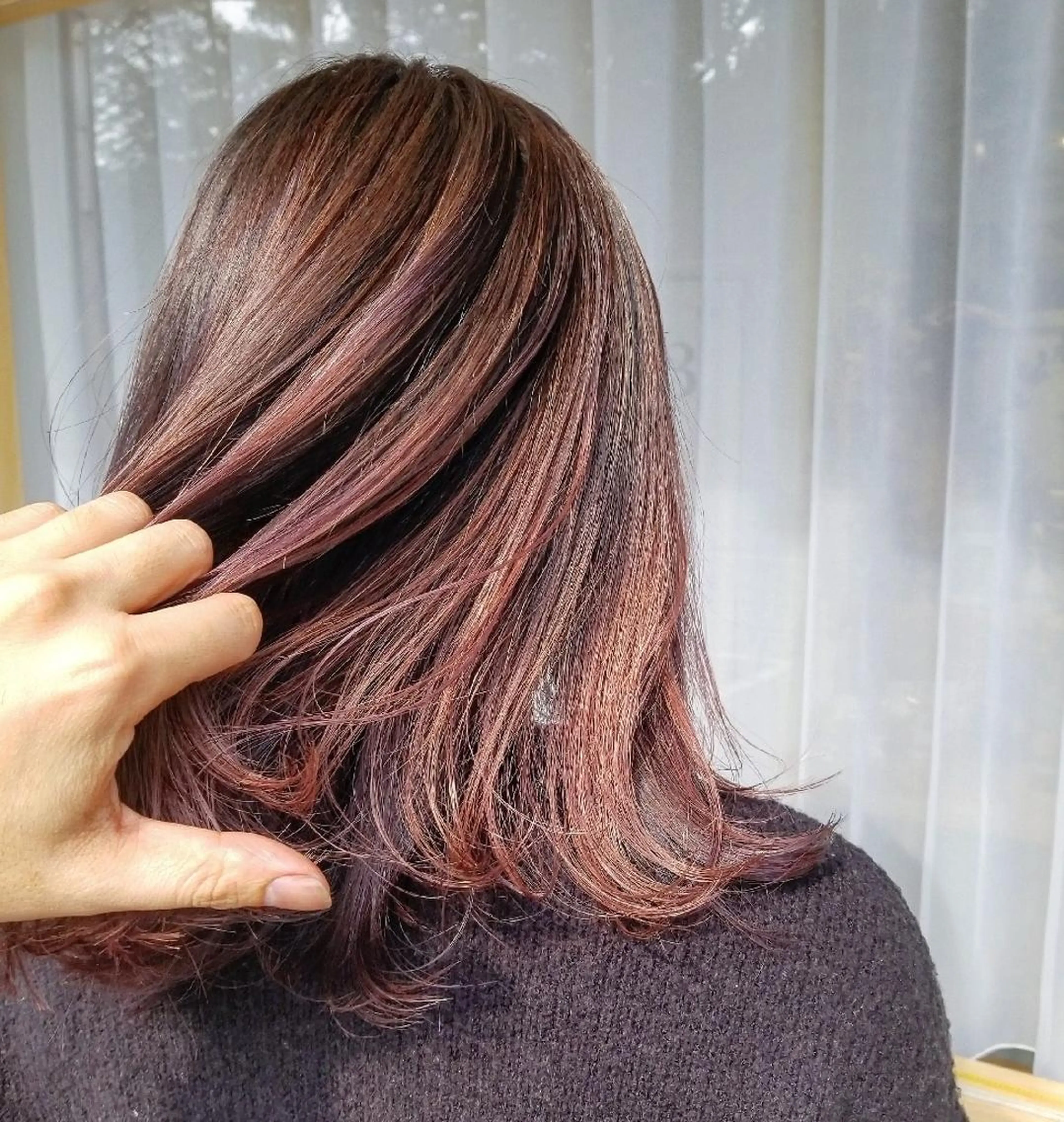 ミディアム belta 姫路山吹 カラーモデル募集のヘアスタイル