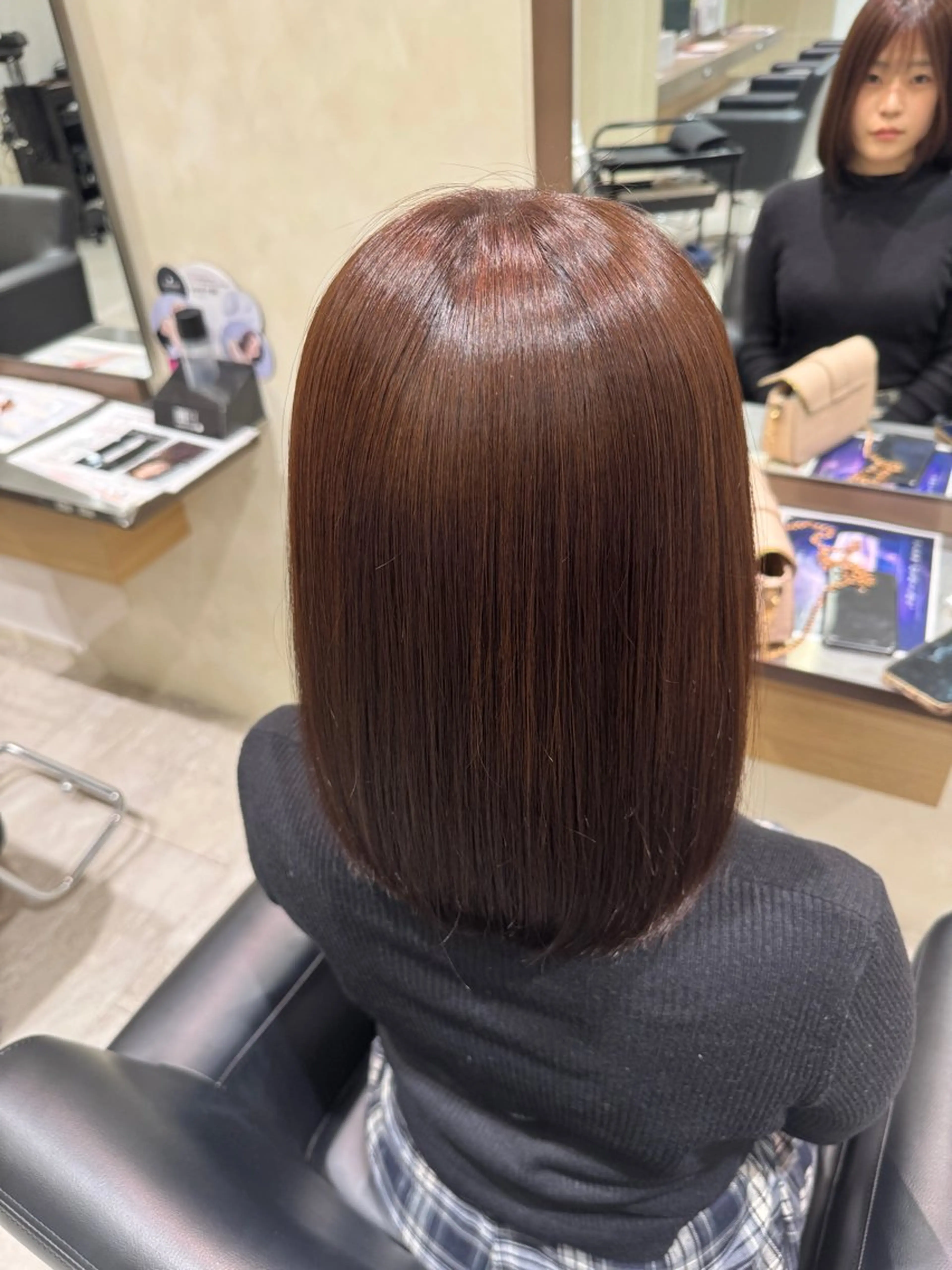 ショート カラー ブラウンカラー ヘアカラー トリートメント sakura❀/板橋 モデル募集中🪄︎︎のヘアスタイル