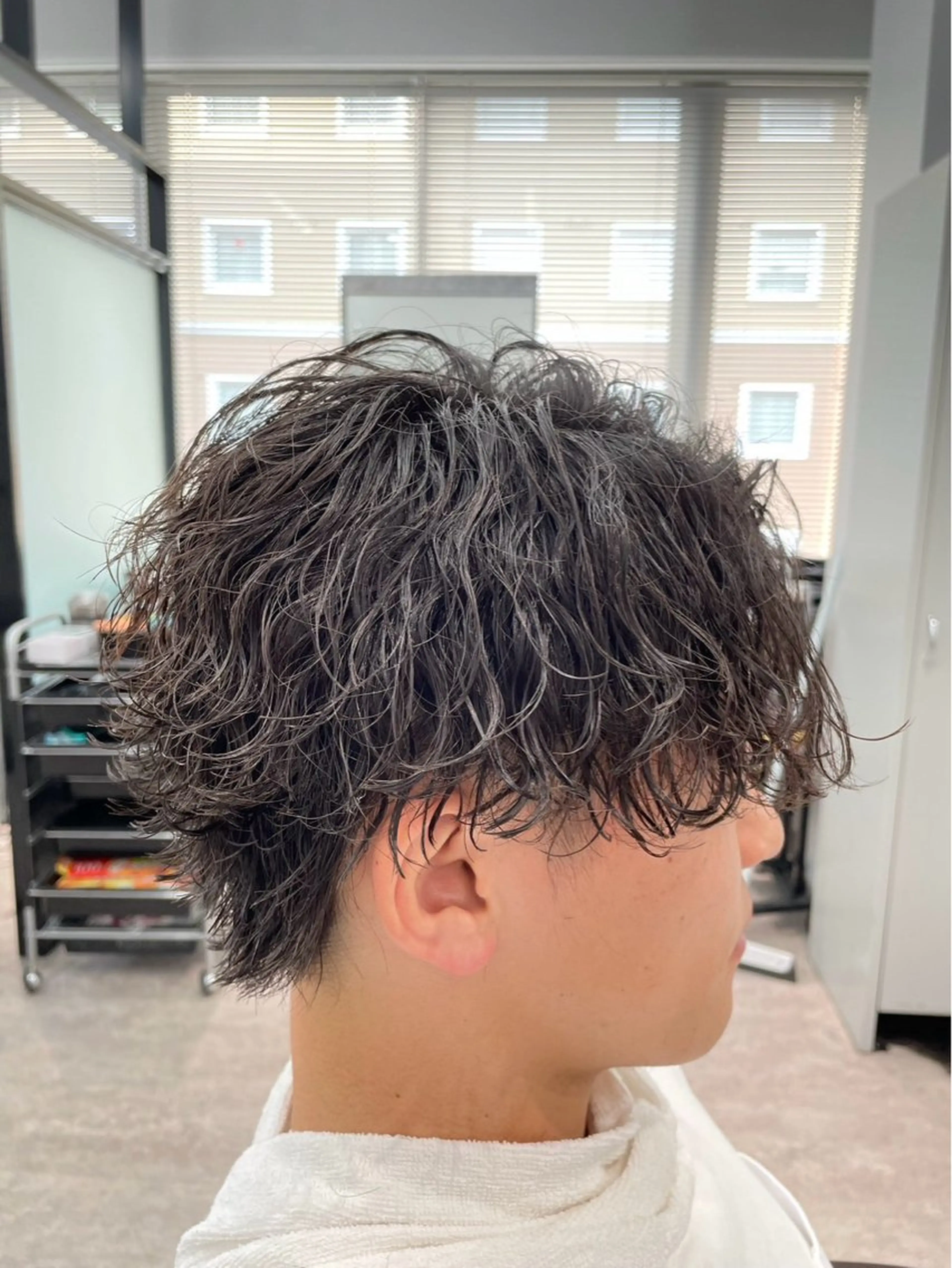 ミディアム 海老澤 玲二のヘアスタイル