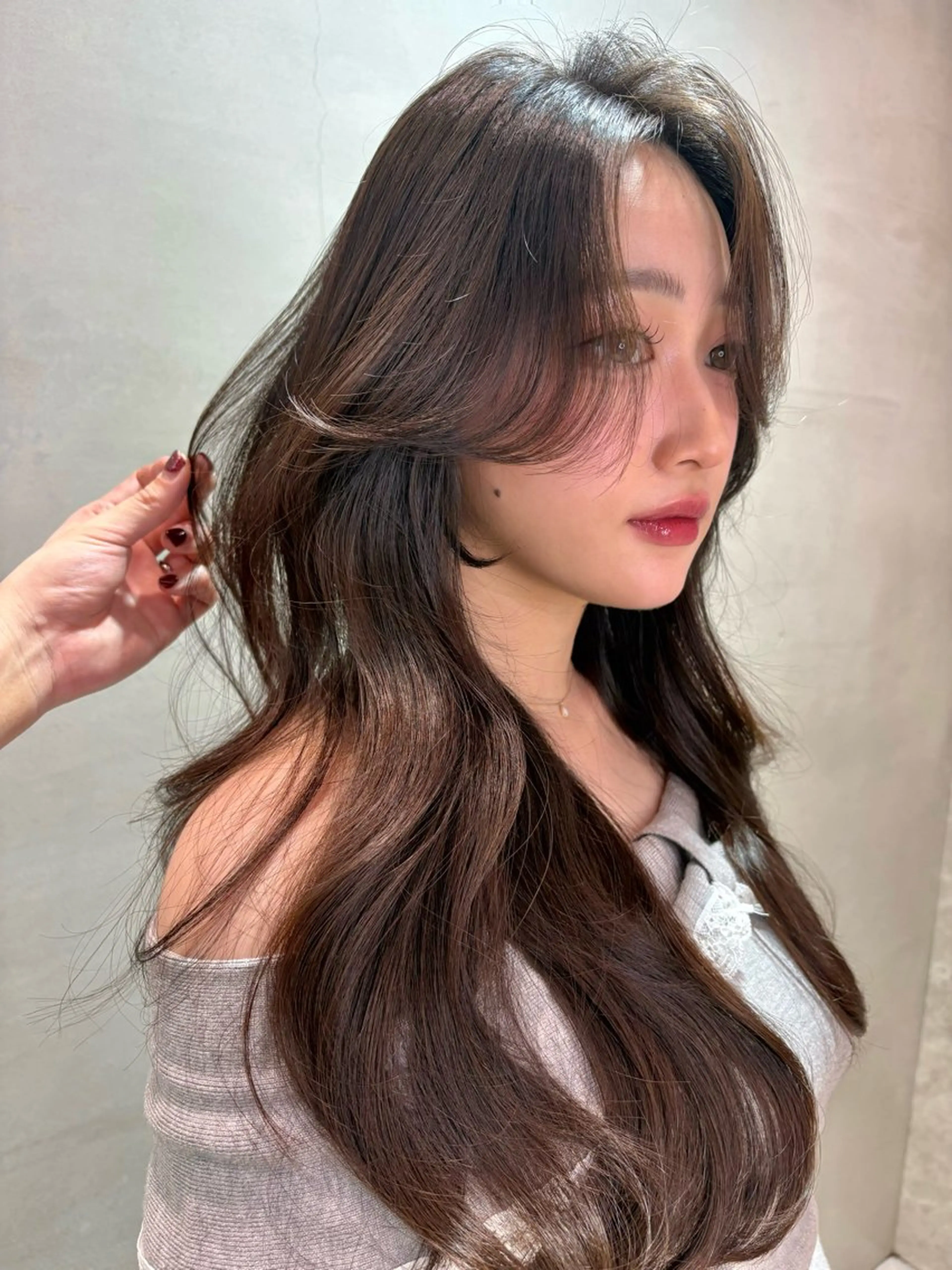ロング カラー カット ヘアカラー トリートメント 仙台I韓国レイヤー I髪質改善I伊藤拓海のヘアスタイル