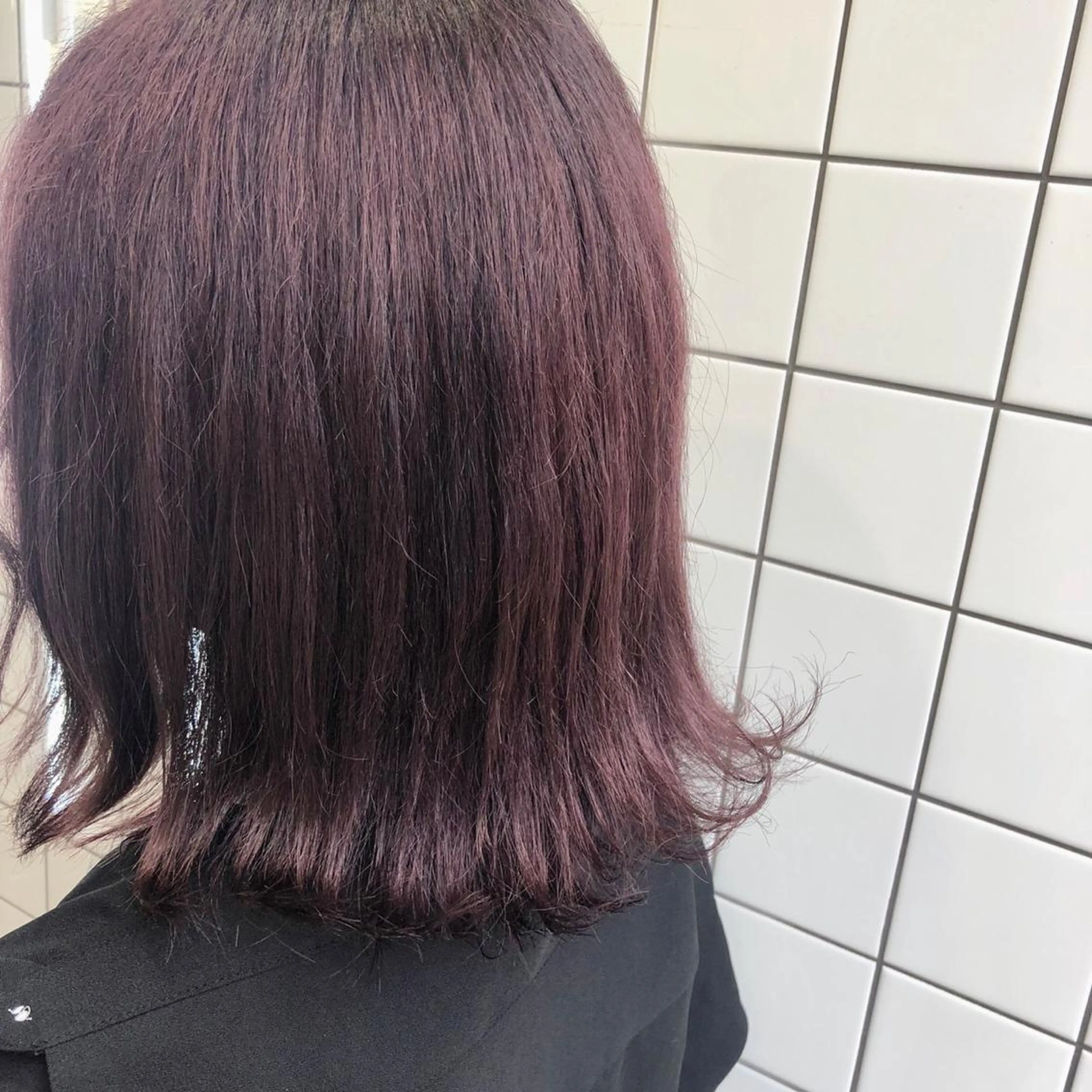 ミディアム カラー ヘアカラー 鴫原 亜弥のヘアスタイル