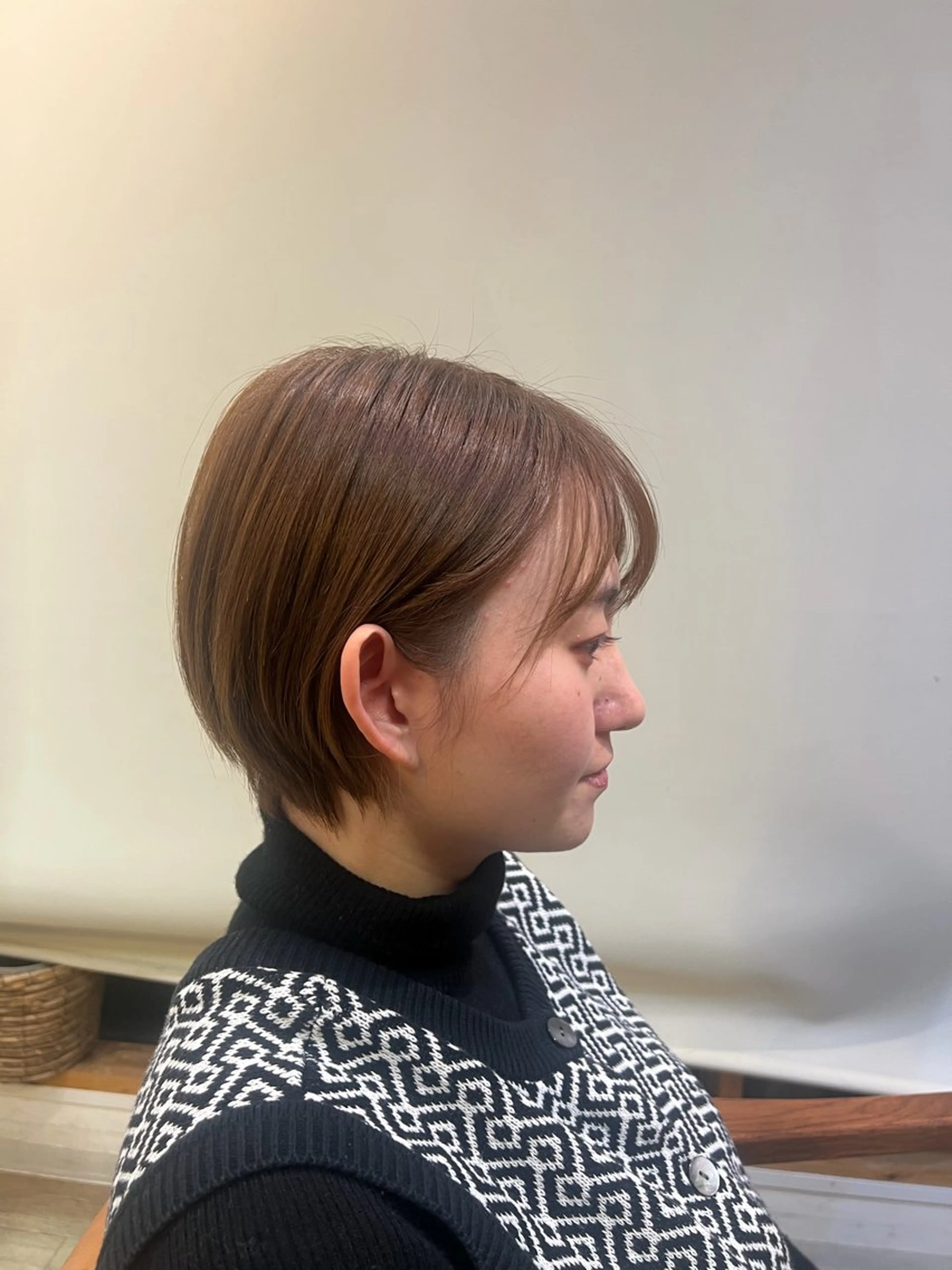 ショート moe 🍀美髪矯正 ツヤツヤストレートのヘアスタイル