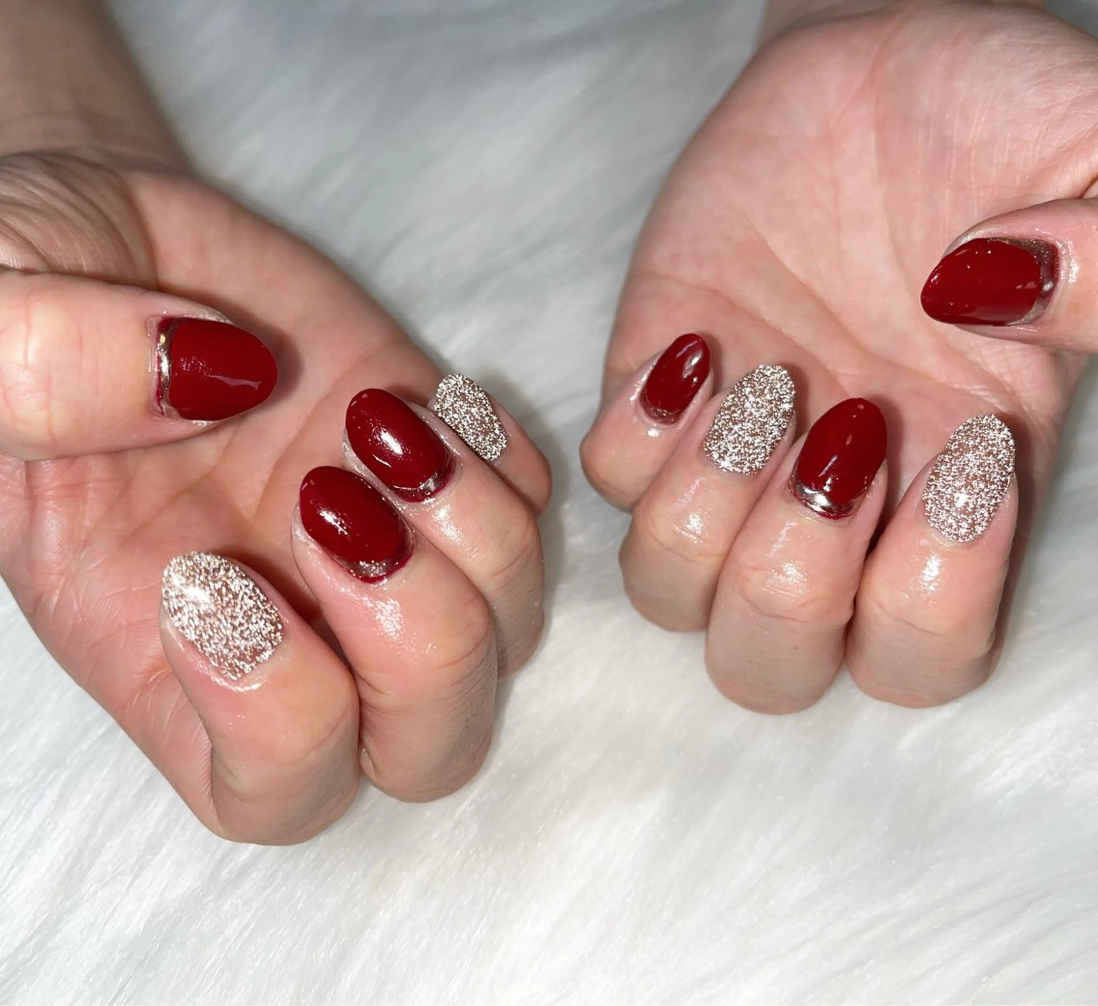 ネイル ボルドー ネイルサロン flatのネイルデザイン