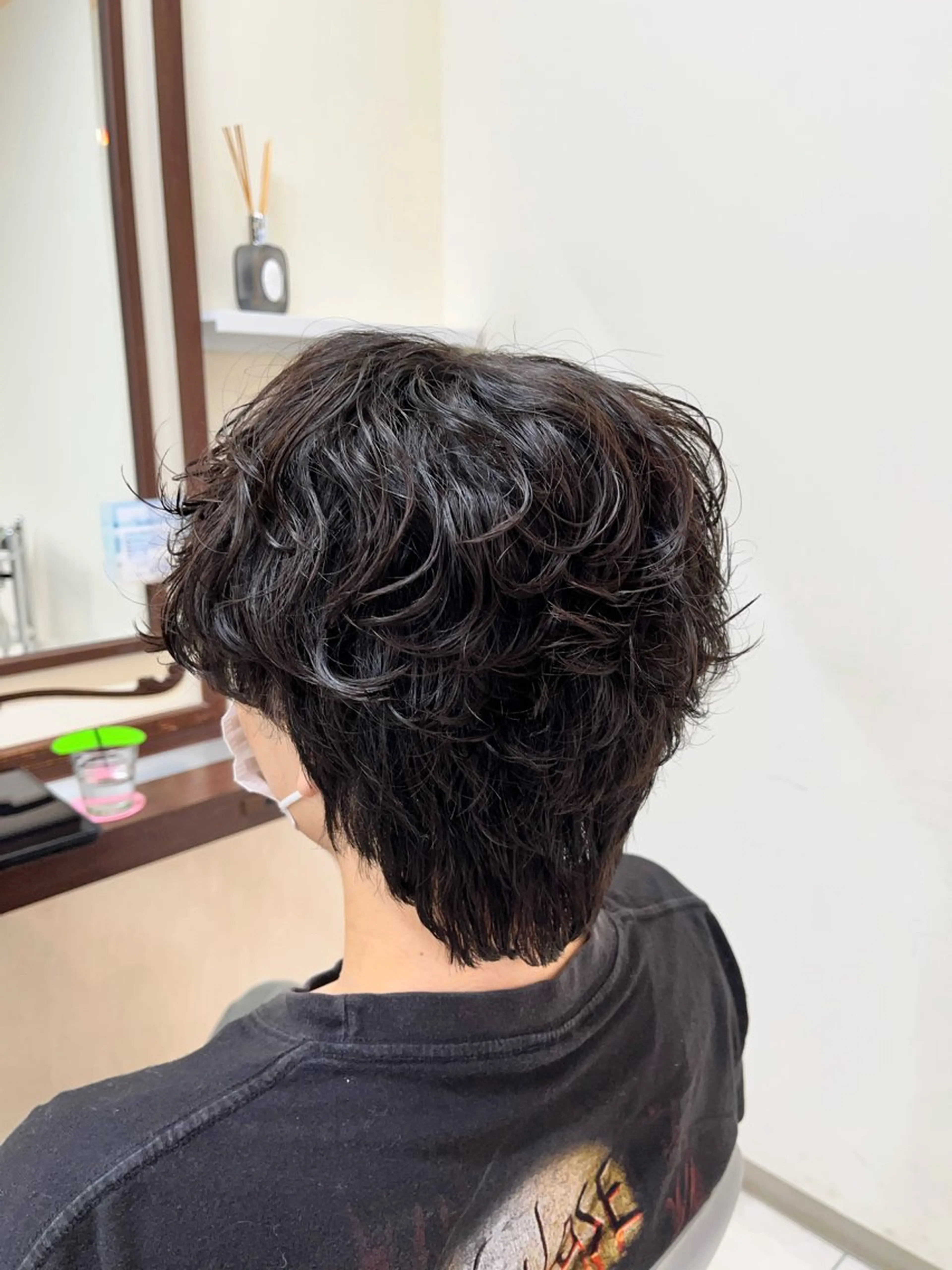 ショート パーマ メンズ マッシュウルフ マッシュ メンズパーマ メンズウルフカット ウルフカット 🧊メンズ特化🧊 高木航希のヘアスタイル